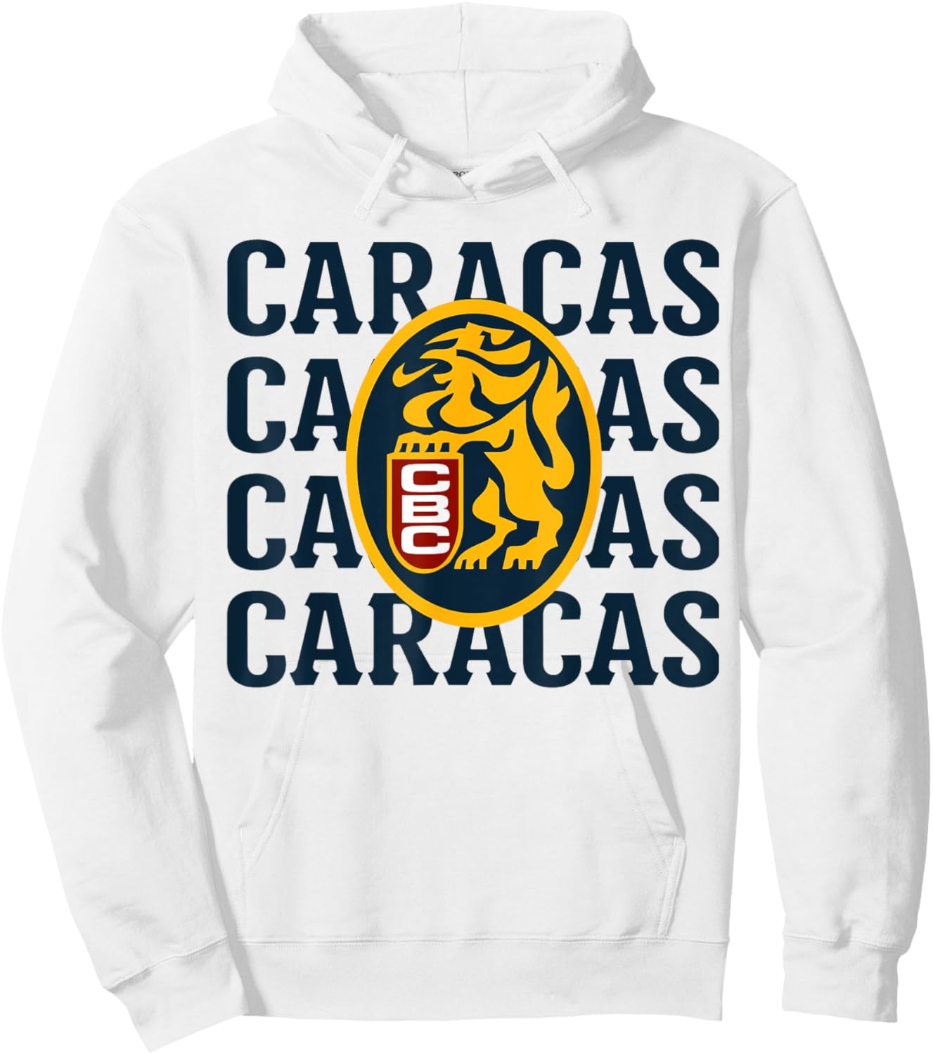 El Emblema de los Leones del Caracas: Orgullo Caraquista Hoodie - Hoodie | White