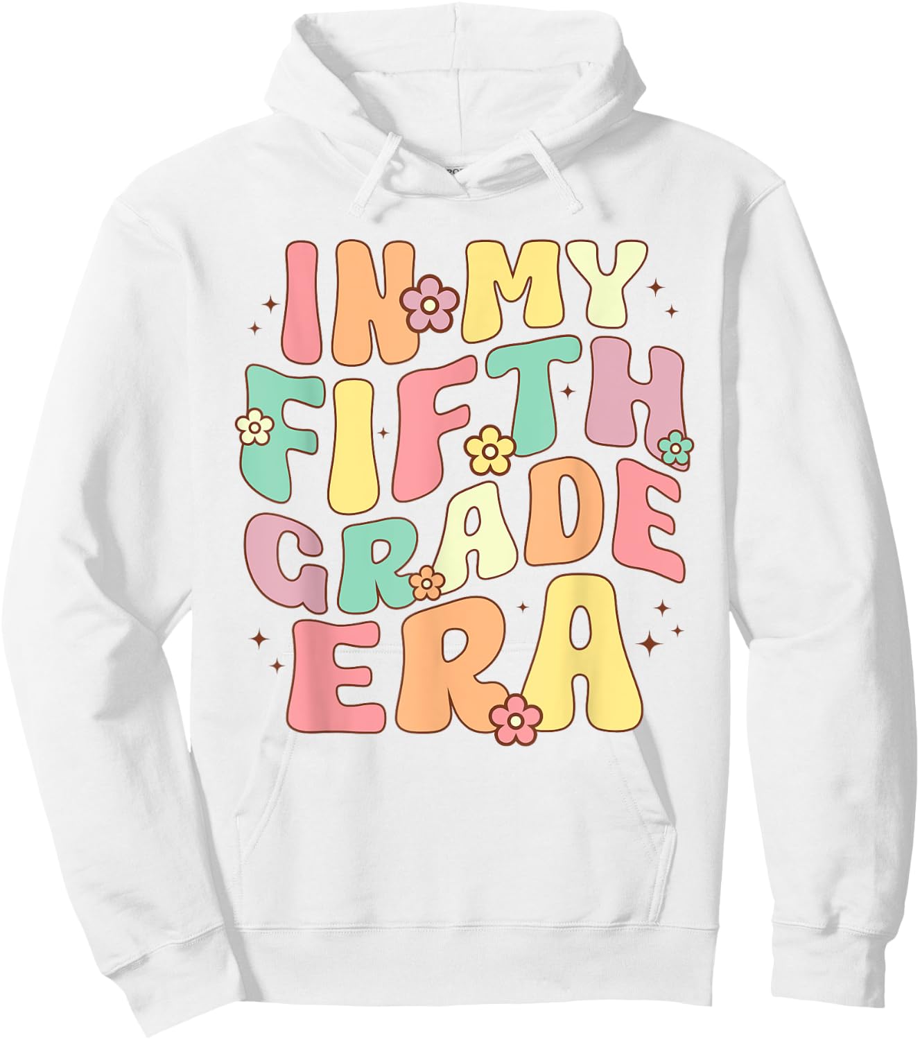 In My Fifth Grade Era 5th Grade Groovy Back to School Hoodie - Hoodie | White
