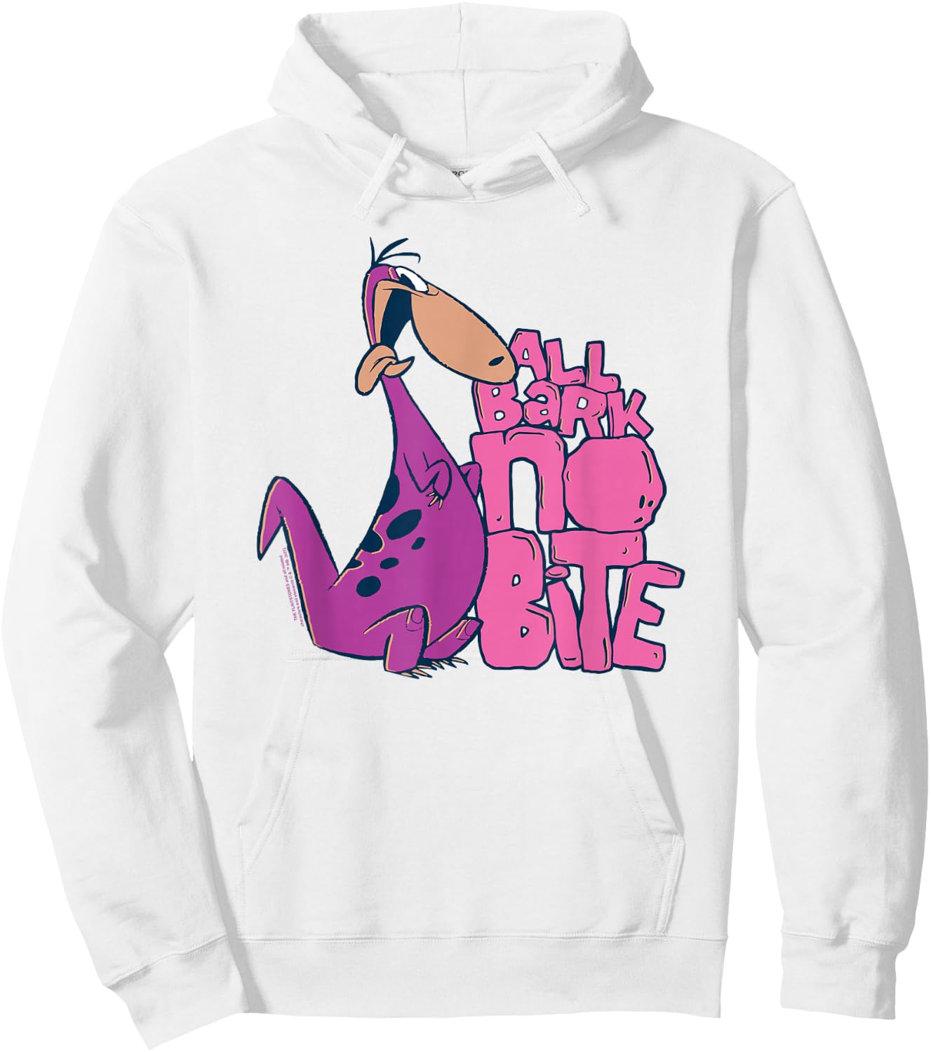 The Flintstones Dino All Bark No Bite Hoodie - Hoodie | White