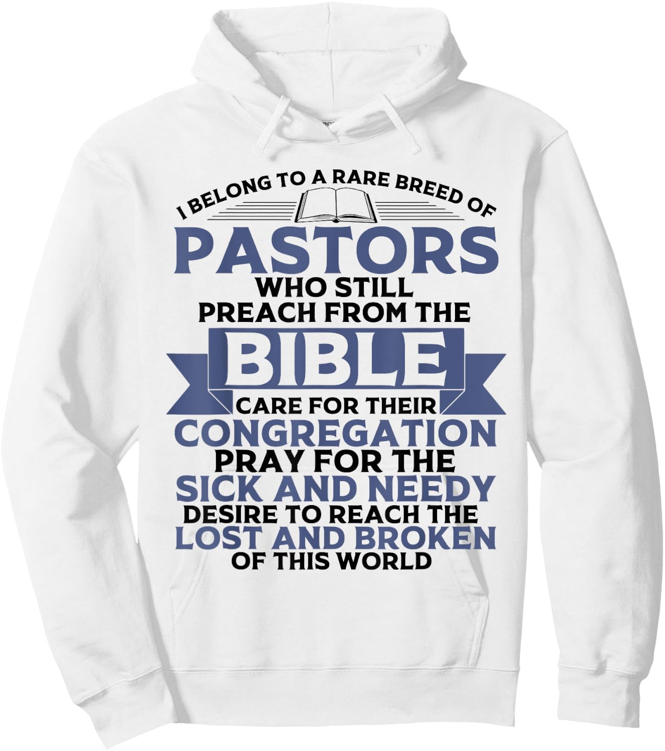 Funny Pastor Appreciation Gift Christian Preacher Men Women Hoodie - Hoodie | White