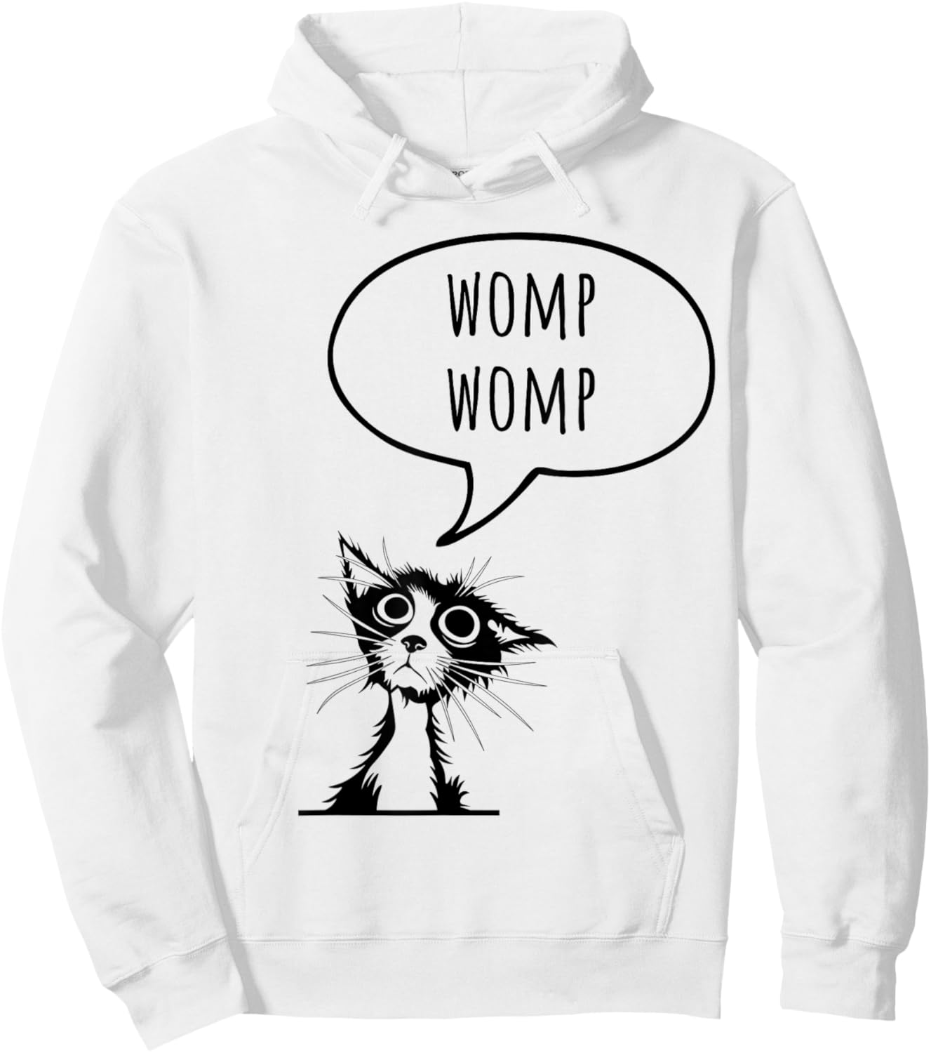 Womp Womp Cat Funny Sarcastic Gen Z Men Women Kids Hoodie - Hoodie | White