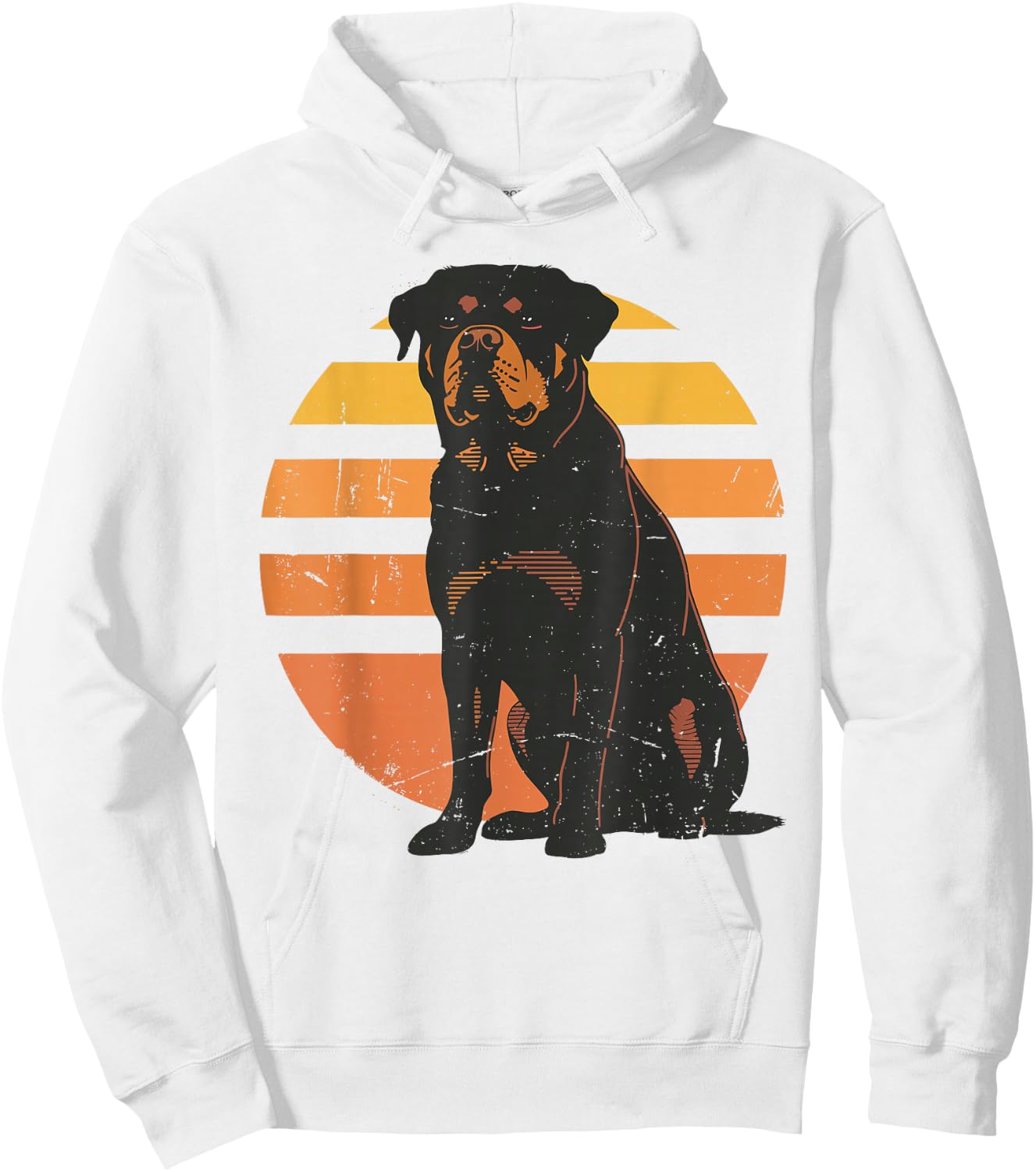 Retro Rottweiler Dog Lovers Gift Vintage Rottie Men Women Hoodie - Hoodie | White