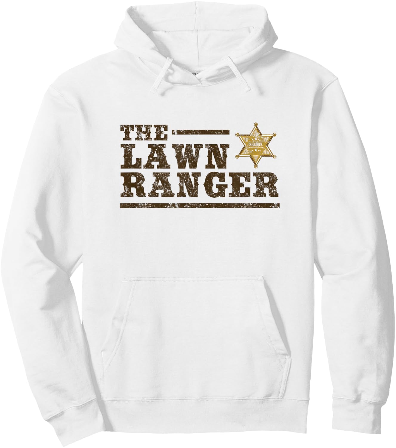 Lawn Ranger Grass Mower Mowing Father's Day Gardening Hoodie - Hoodie | White