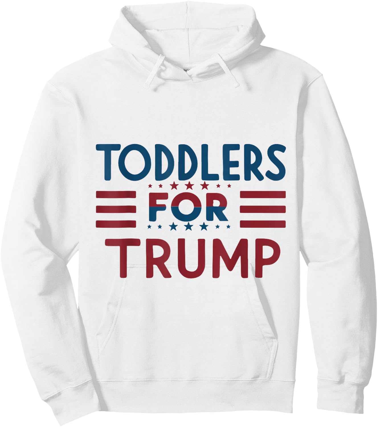 Toddlers for Trump Kids Trump 2024 Hoodie - Hoodie | White