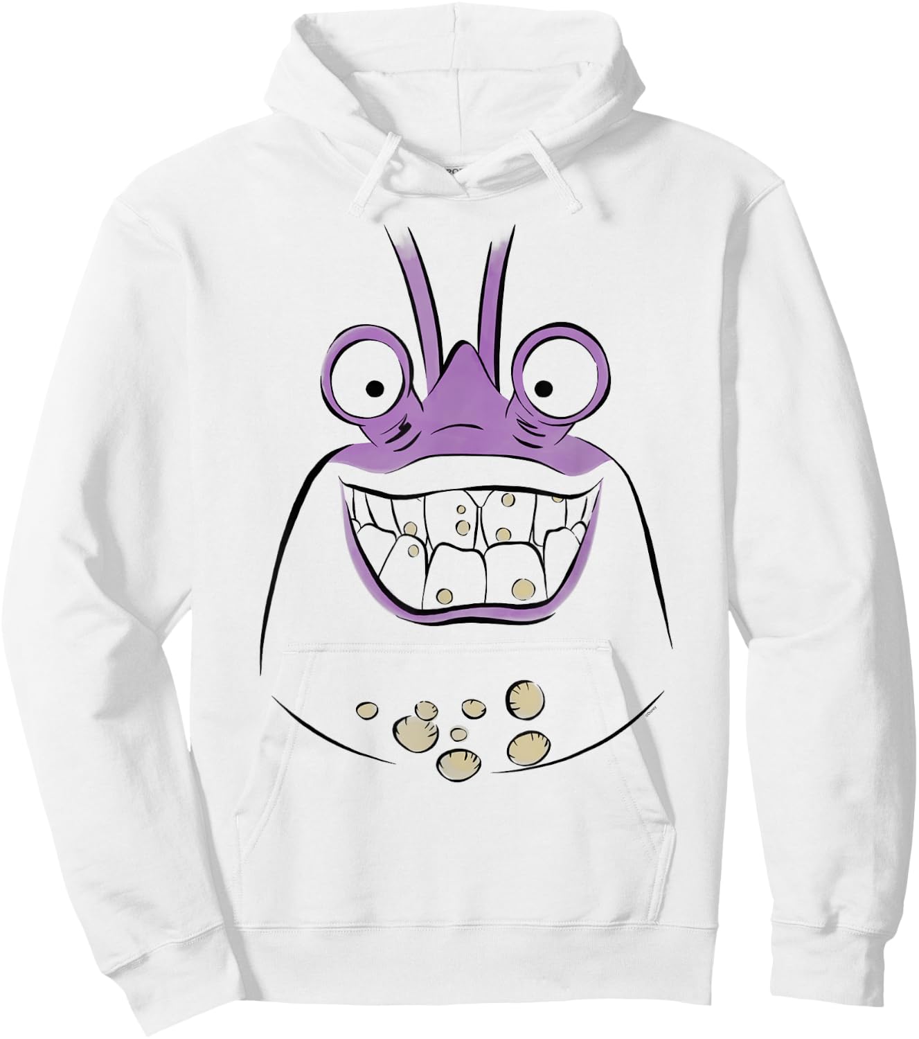 Disney Moana Tamatoa Crab Villain Big Face Costume Hoodie - Hoodie | White