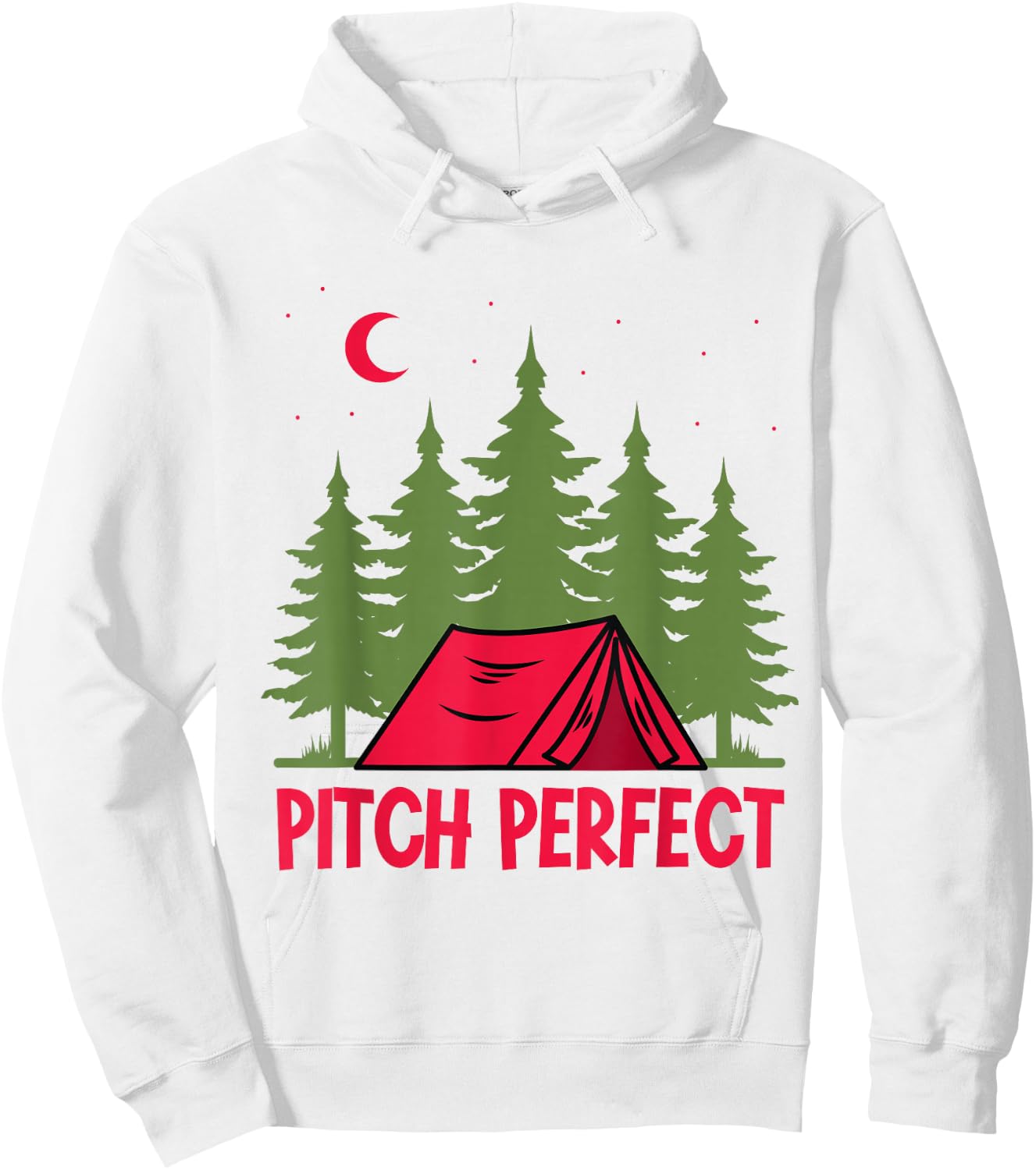 Pitch perfect - Tent Camper Camping Hoodie - Hoodie | White