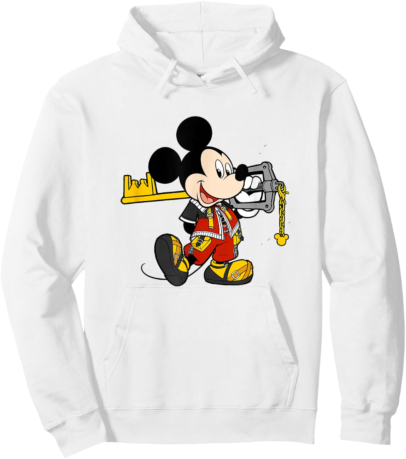 Disney Kingdom Hearts King Mickey Classic Keyblade Outfit Hoodie - Hoodie | White