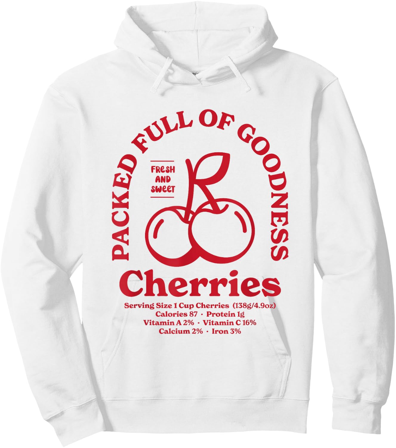 Cherries Hoodie - Hoodie | White