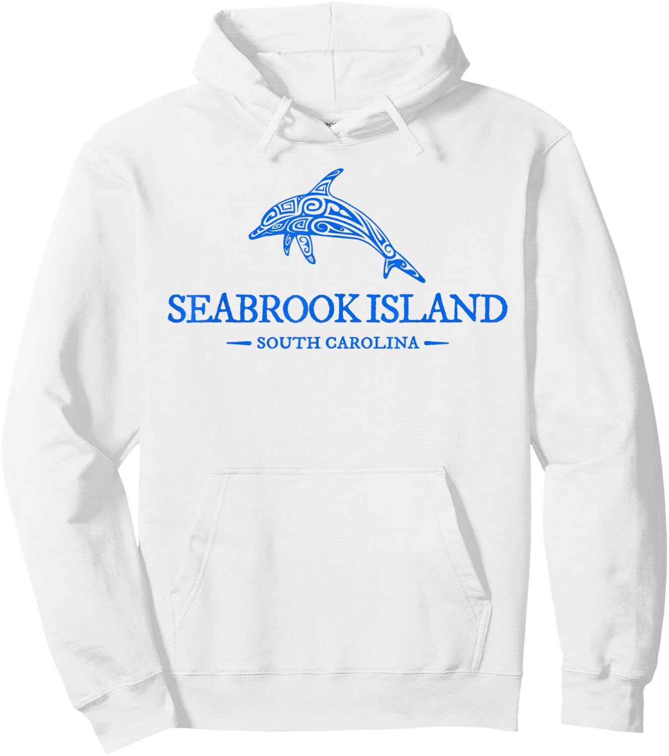 Seabrook Island South Carolina Dolphin Boys Girls Hoodie - Hoodie | White