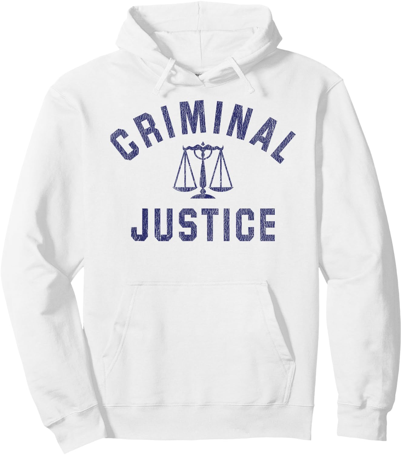 Criminal Justice Major College Graduate Graduation Hoodie - Hoodie | White