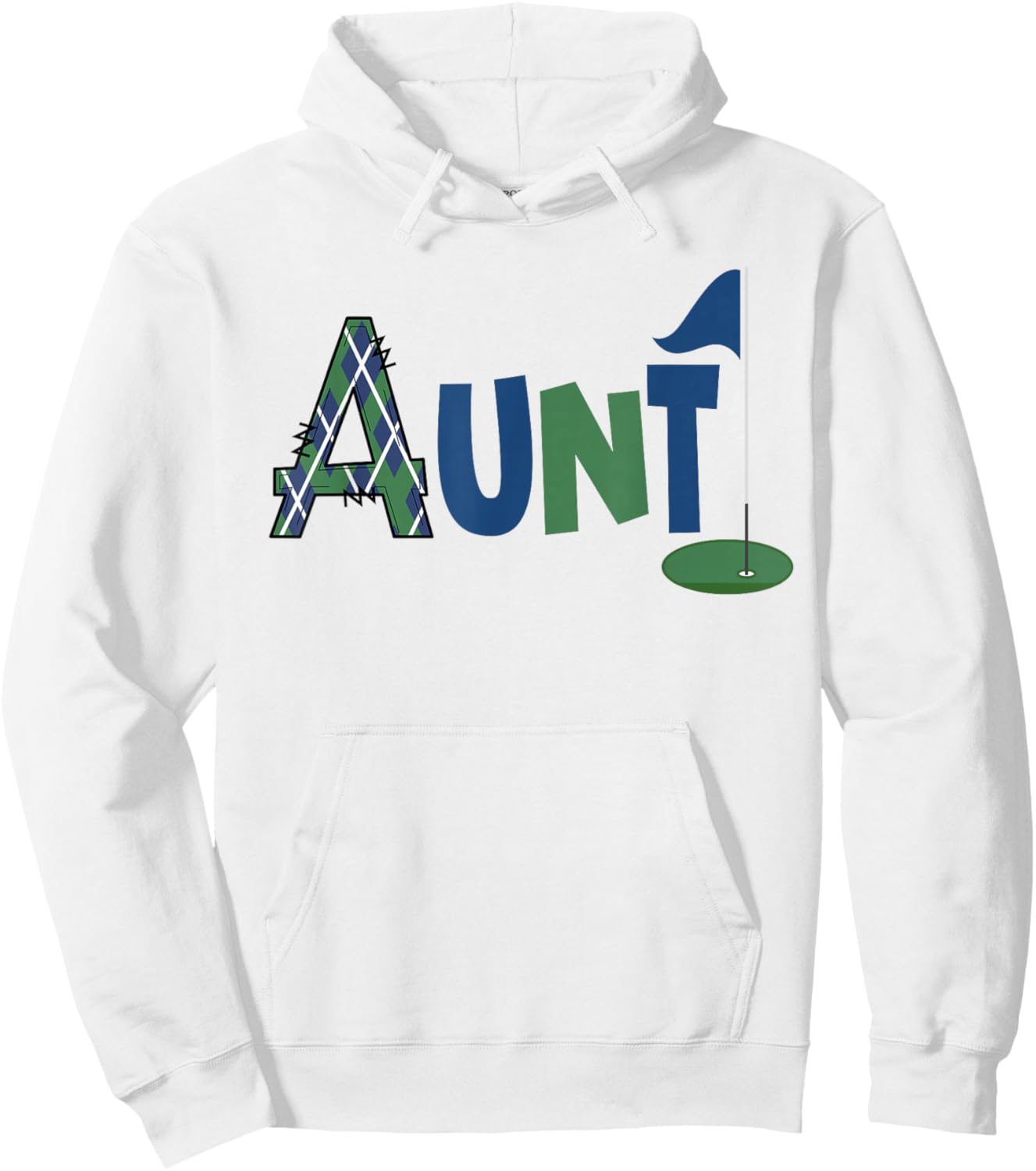 Aunt of The Birthday Boy Hole in One Golf Sport Matching Hoodie - Hoodie | White