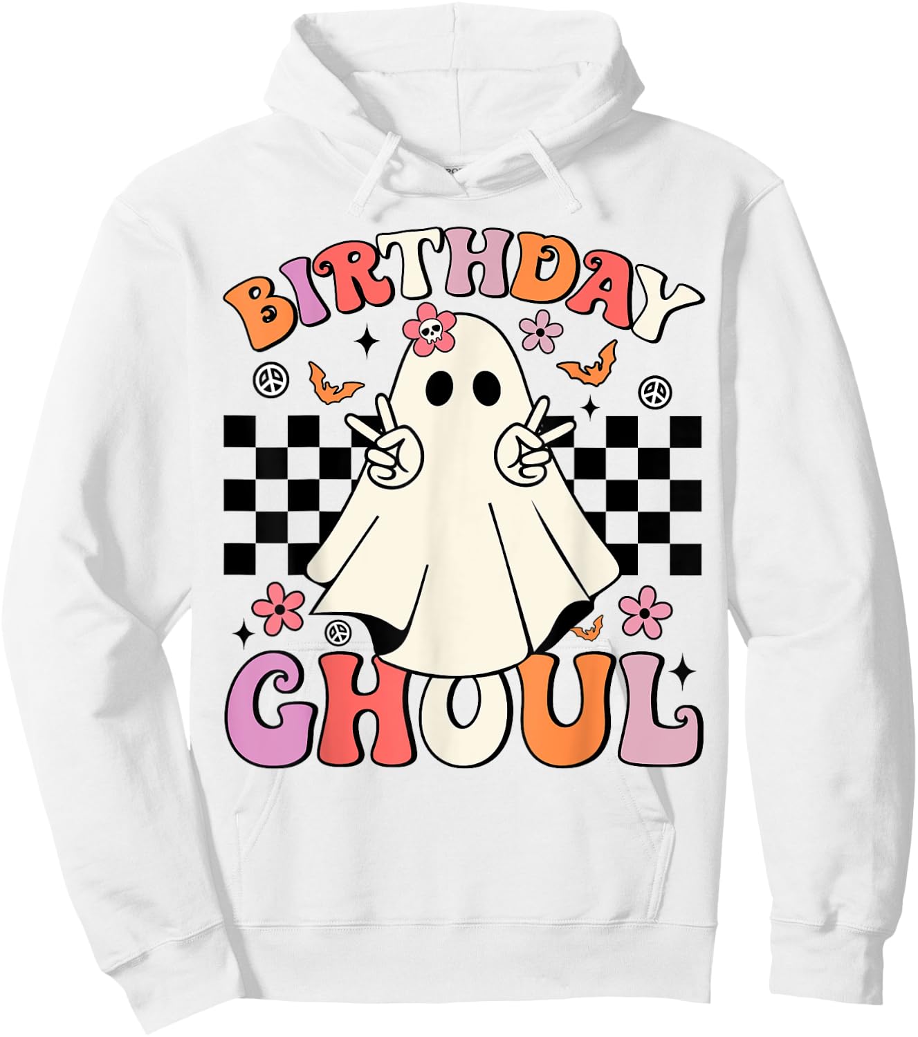 Halloween Birthday Ghoul Party Anniversary Booday Women Girl Hoodie - Hoodie | White