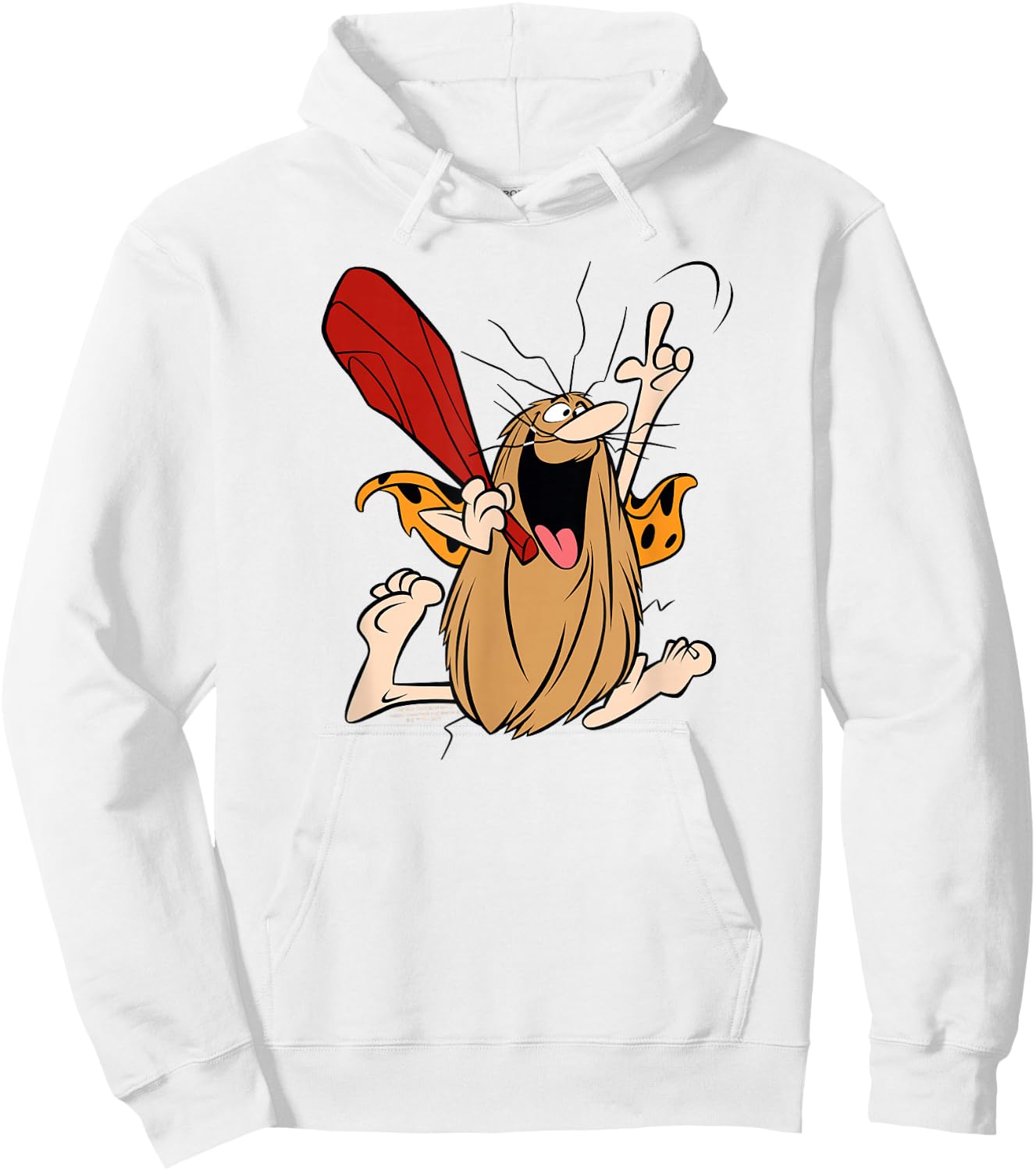 Captain Caveman Captain Caveman Unga Bunga Hoodie - Hoodie | White