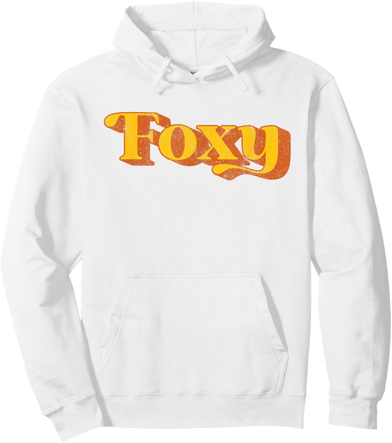 Retro Foxy Funny Vintage 70's Party Costume Hoodie - Hoodie | White