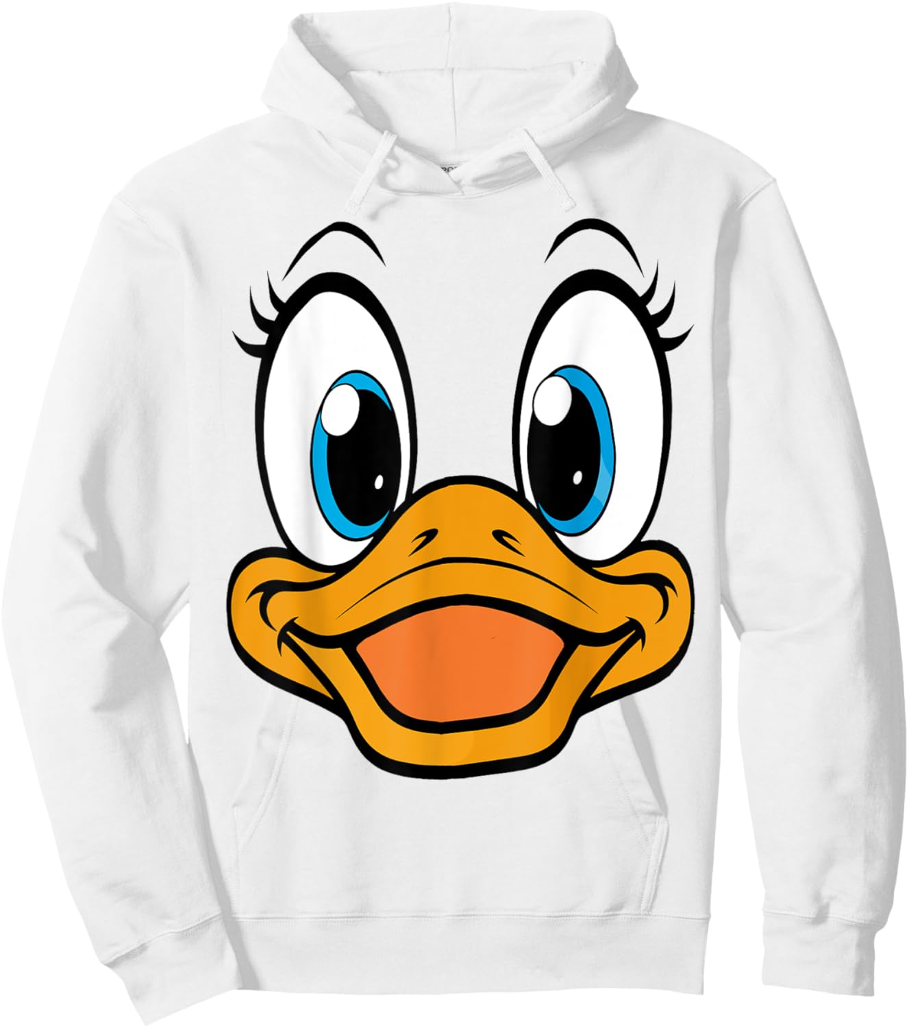 Cute Duck Face Funny Animal Costume Halloween Hoodie - Hoodie | White
