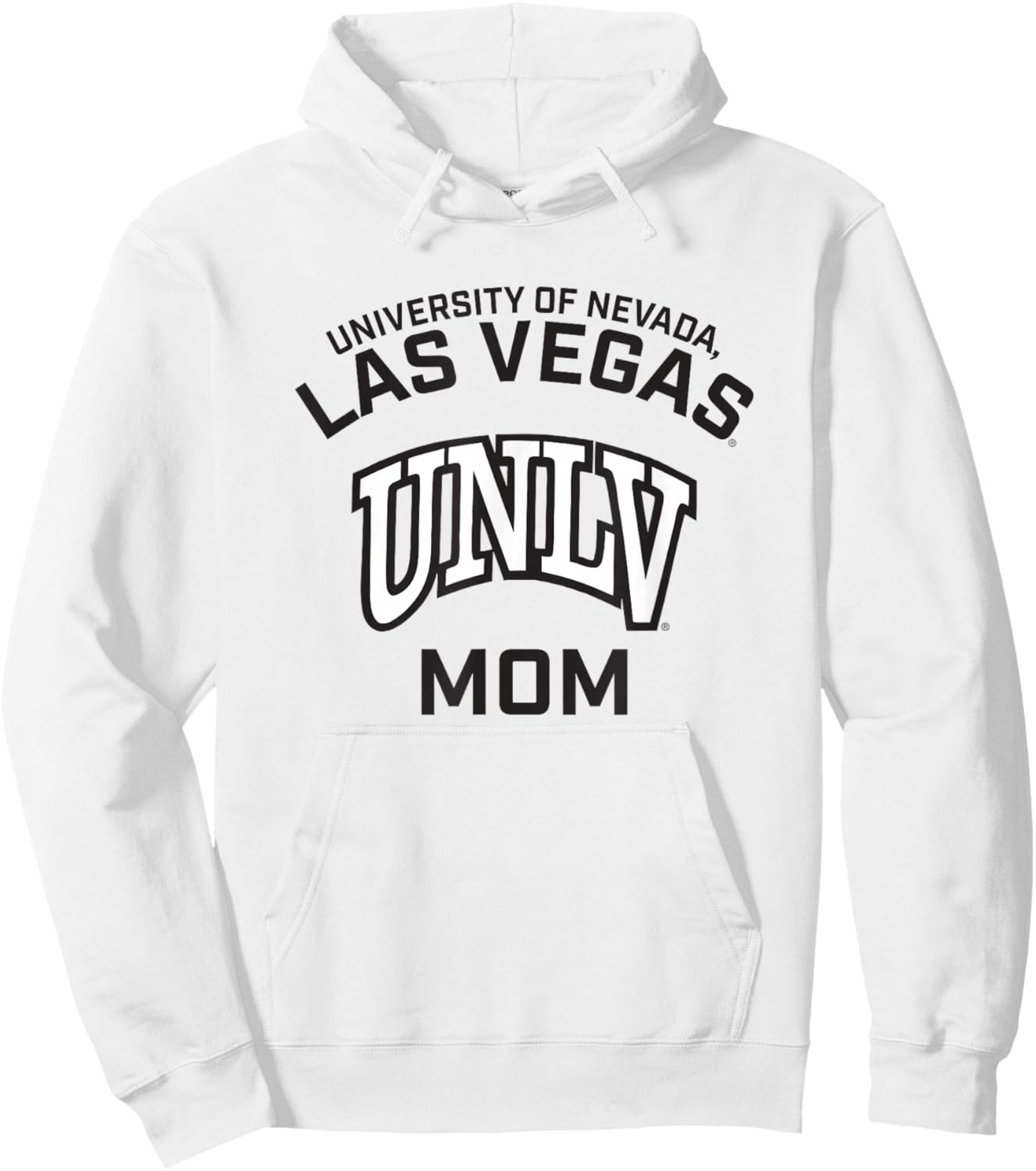 Nevada Las Vegas UNLV Rebels Arched Mom Hoodie - Hoodie | White