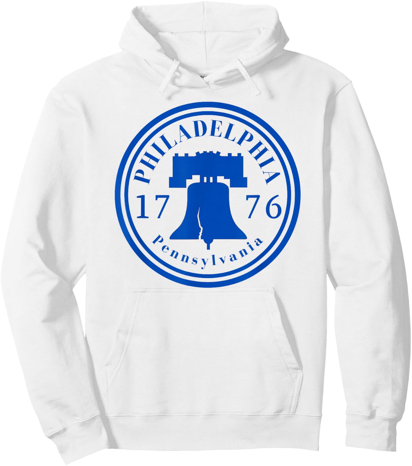 Liberty Bell 1776 Philly Patriotic Philadelphia Pennsylvania Hoodie - Hoodie | White