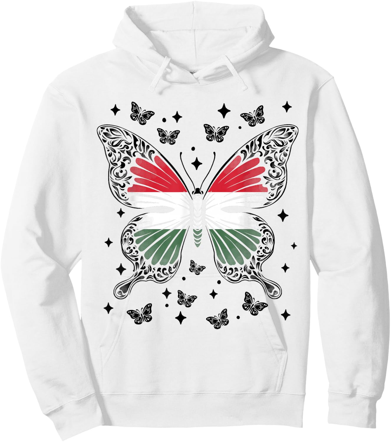 Hungarian Butterfly Hungary Hoodie - Hoodie | White