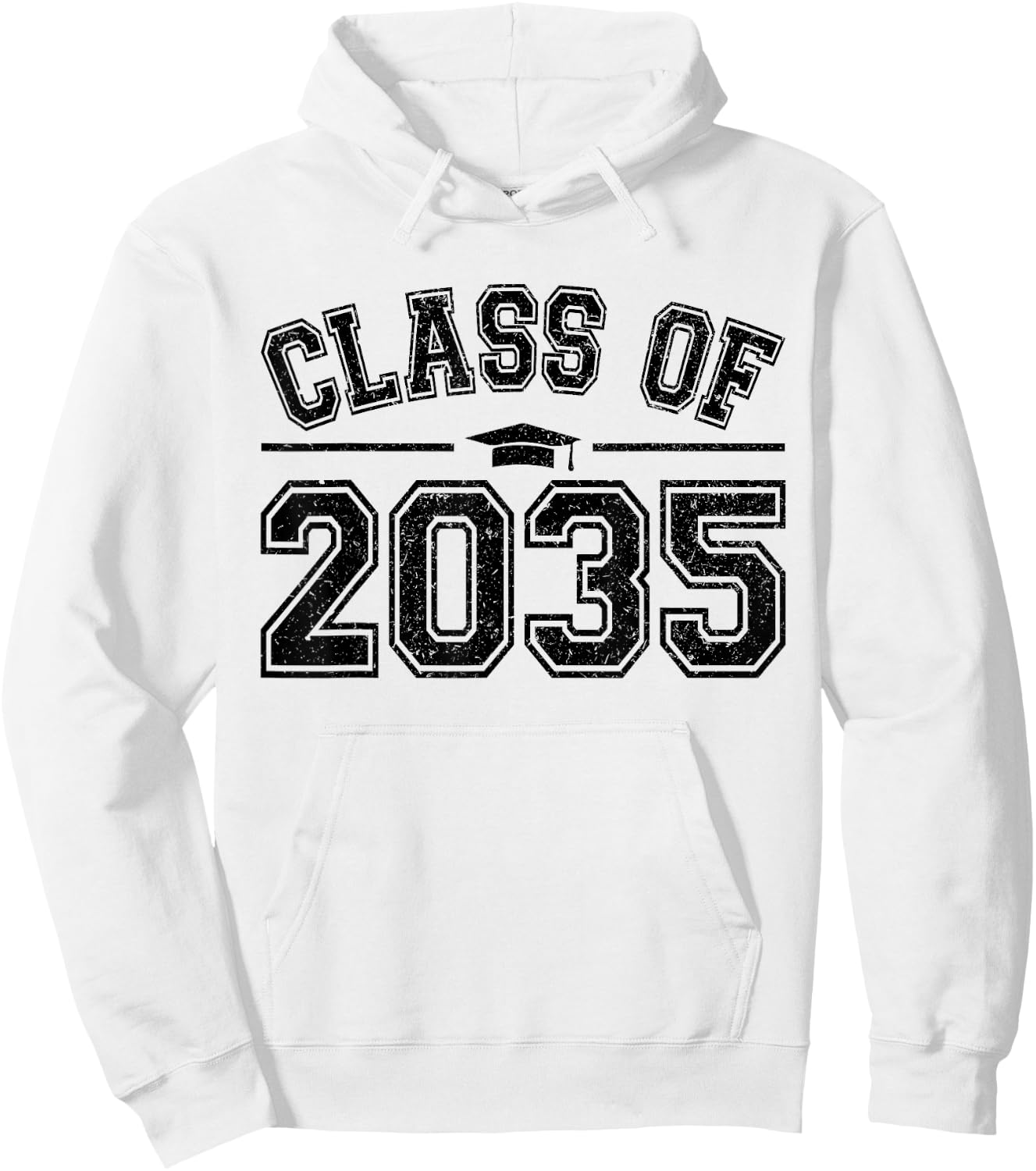Preschool Class of 2035 Grow With Me Graduation 2035 Vintage Hoodie - Hoodie | White