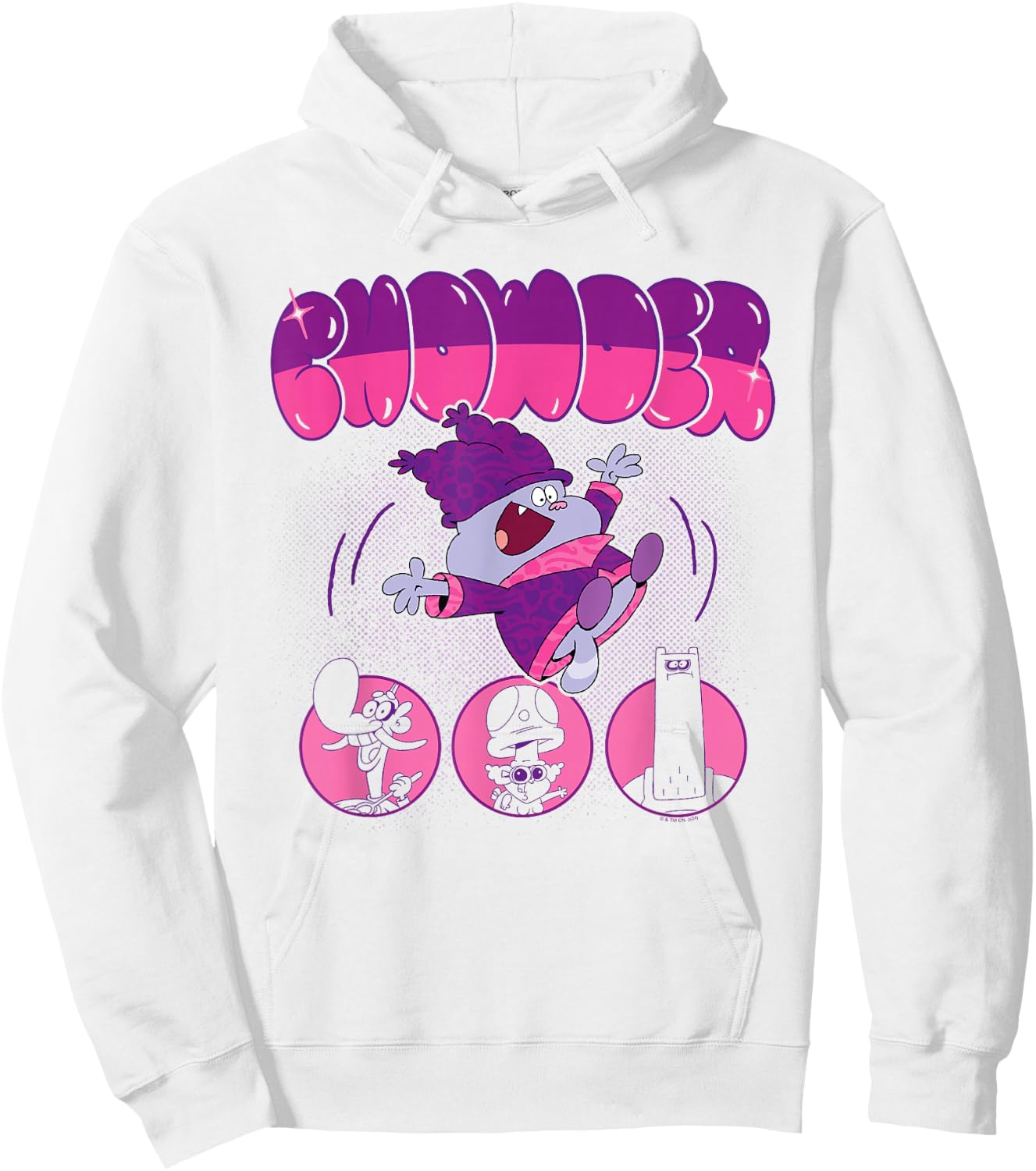 Chowder Catering Team Bubble Letters Cartoon Network Hoodie - Hoodie | White