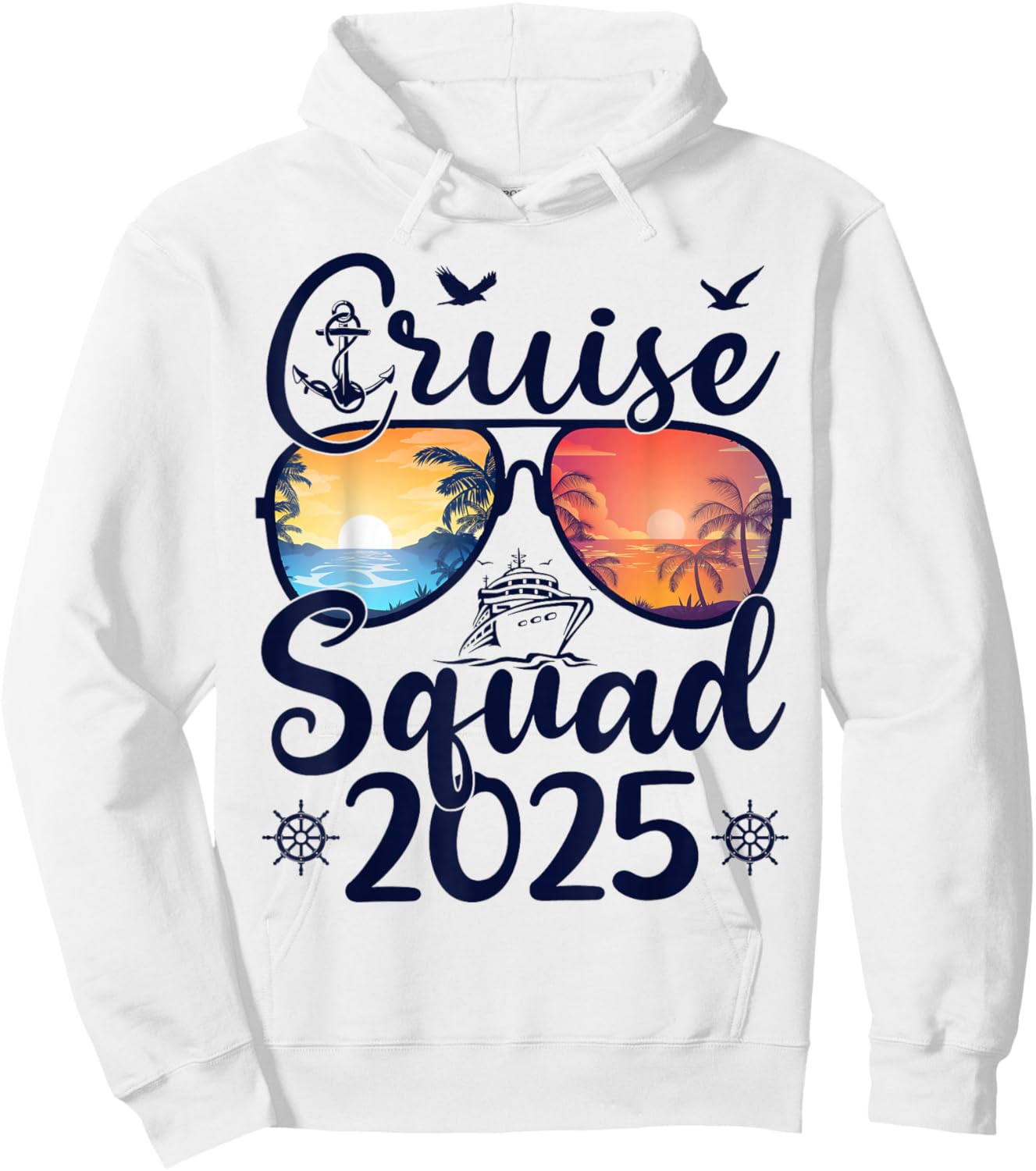 Cruise Squad 2025 Summer Vacation Matching Family Cruise Hoodie - Hoodie | White