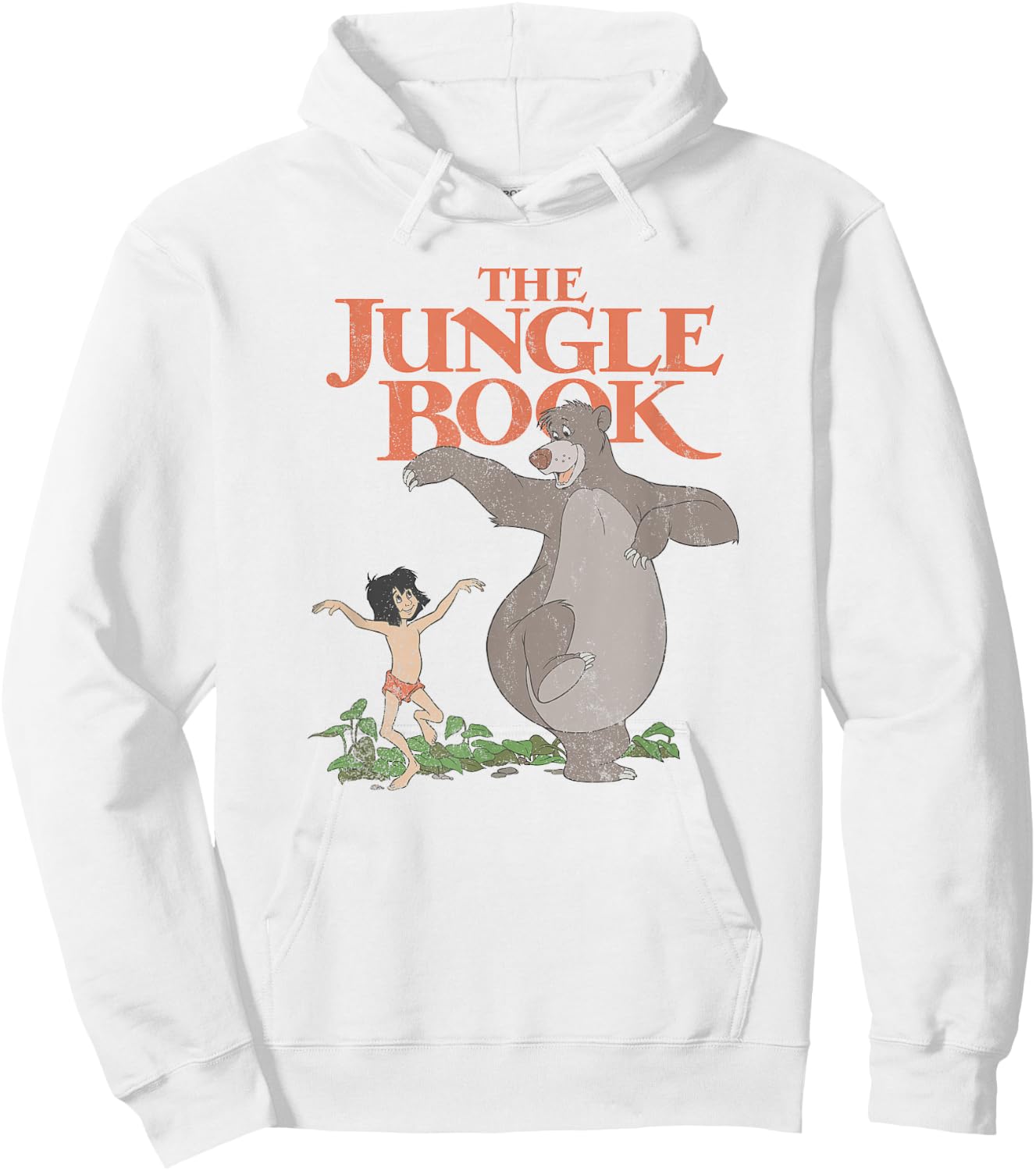 Disney The Jungle Book Mowgli & Baloo Dancing Cover Hoodie - Hoodie | White