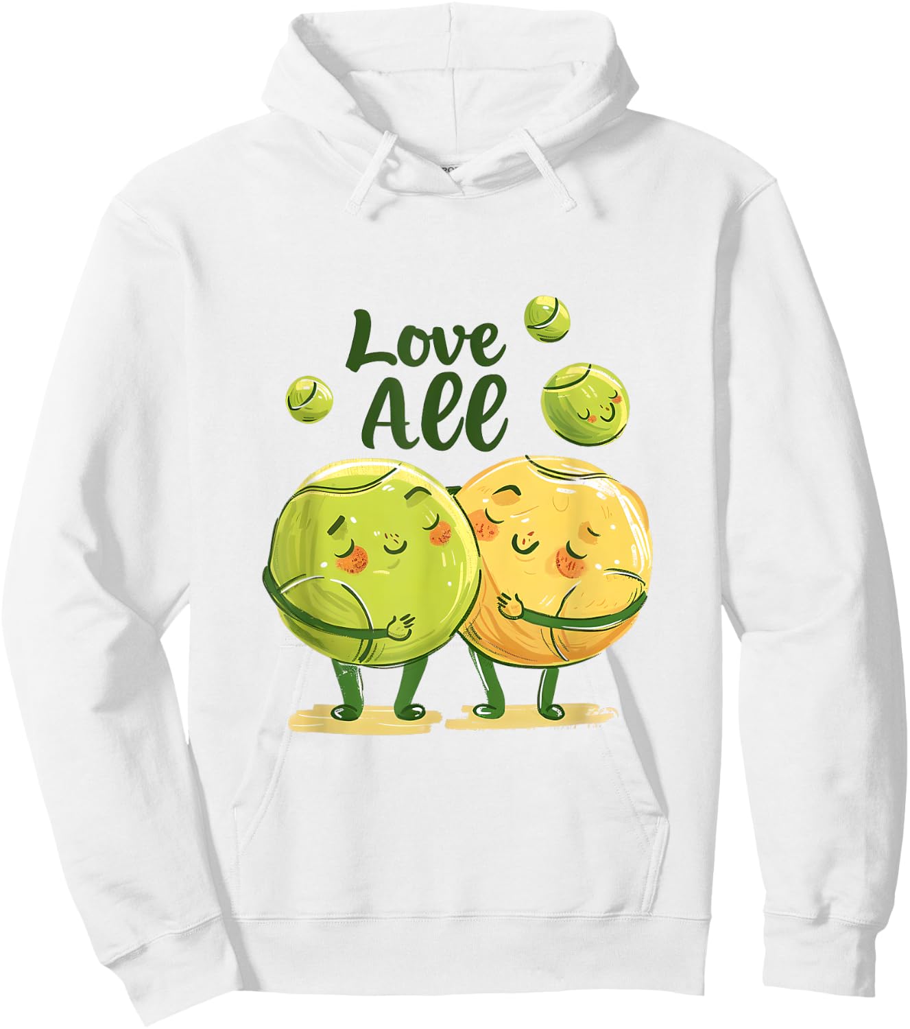 Love All Tennis Apparel | Tennis Lovers Gift Hoodie - Hoodie | White