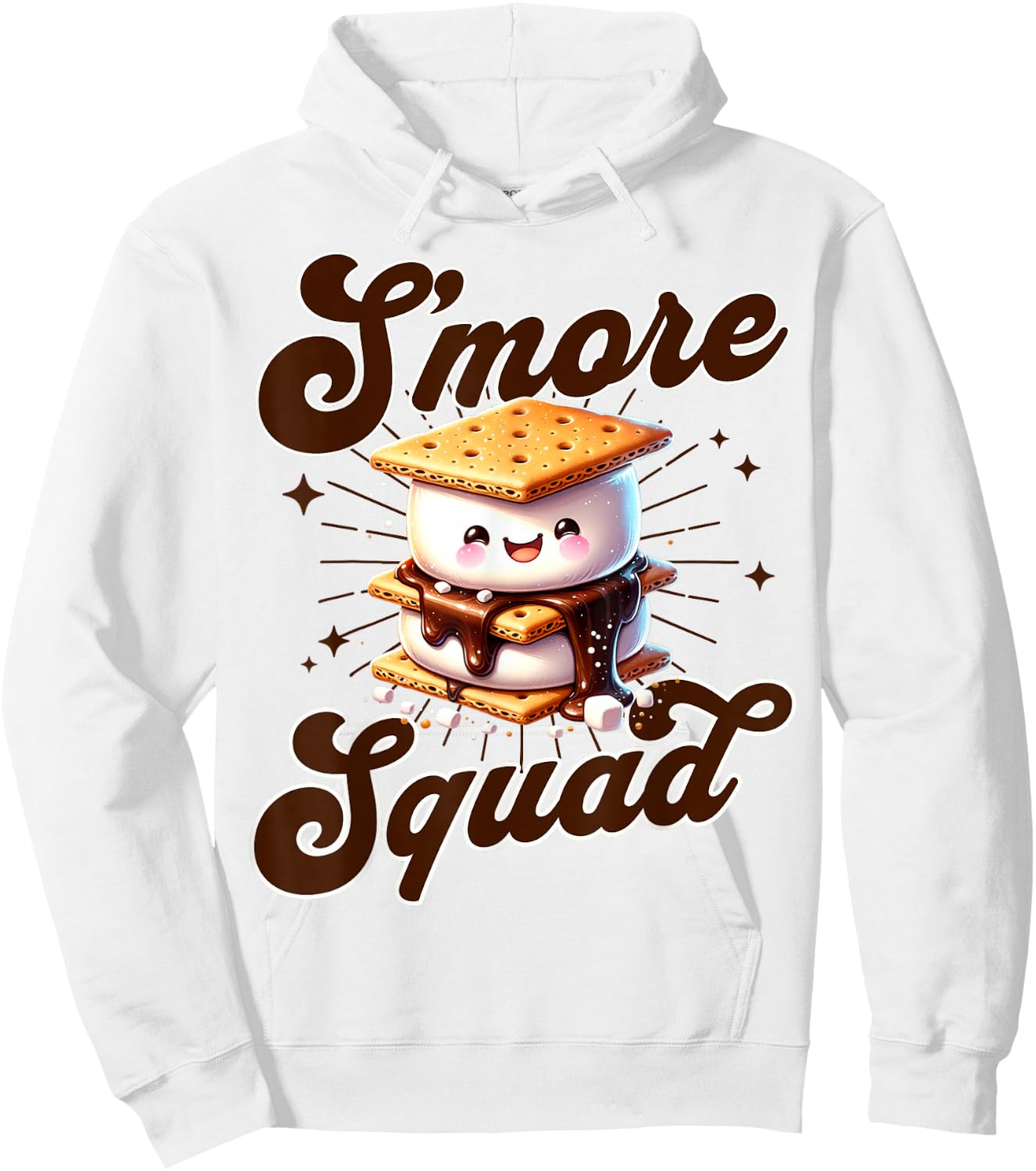 Cute Outdoor Smore Squad Camping Family Matching Summer Hoodie - Hoodie | White