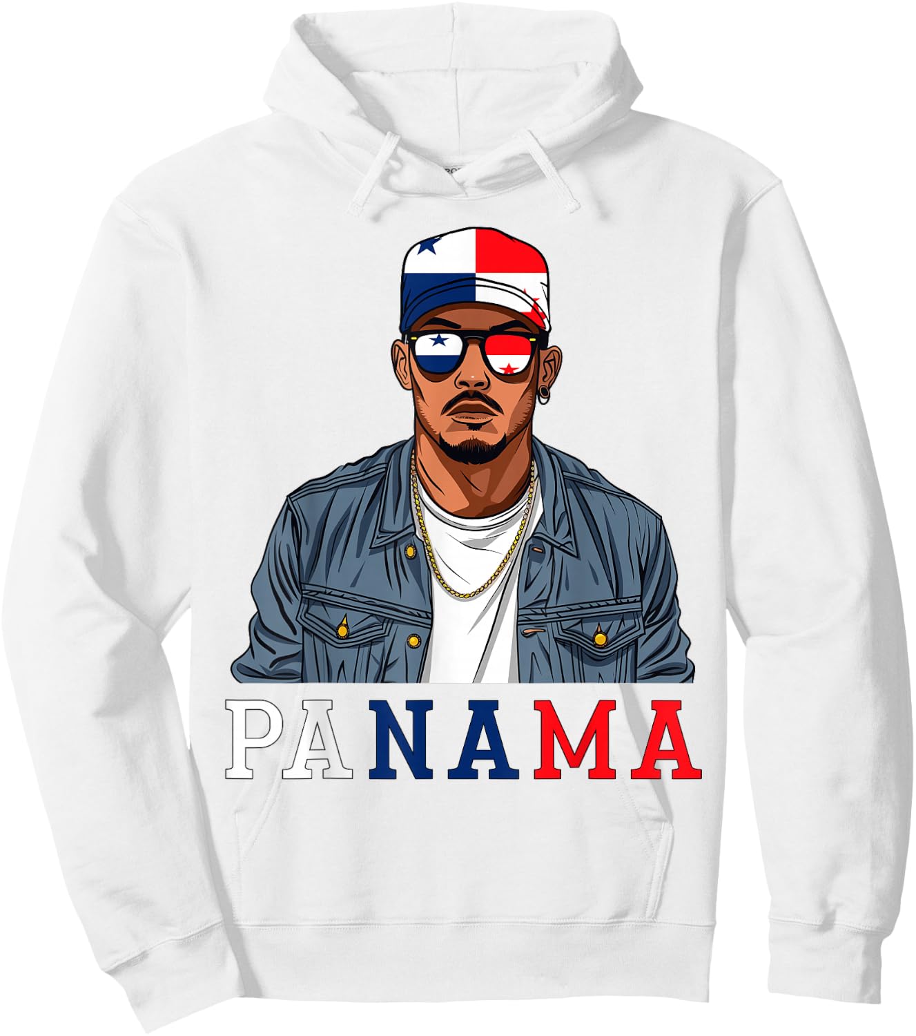 Panamanian Flag Outfit Souvenirs Country Panama Hoodie - Hoodie | White