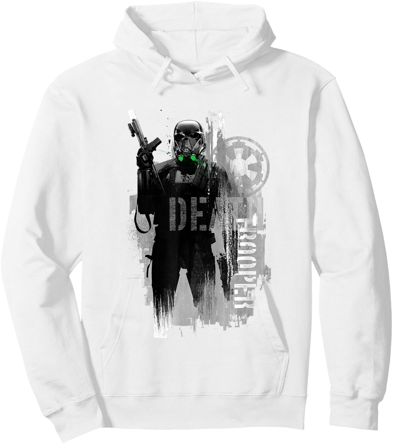 Star Wars Rogue One Iconic Death Trooper Pose Chest Poster Hoodie - Hoodie | White