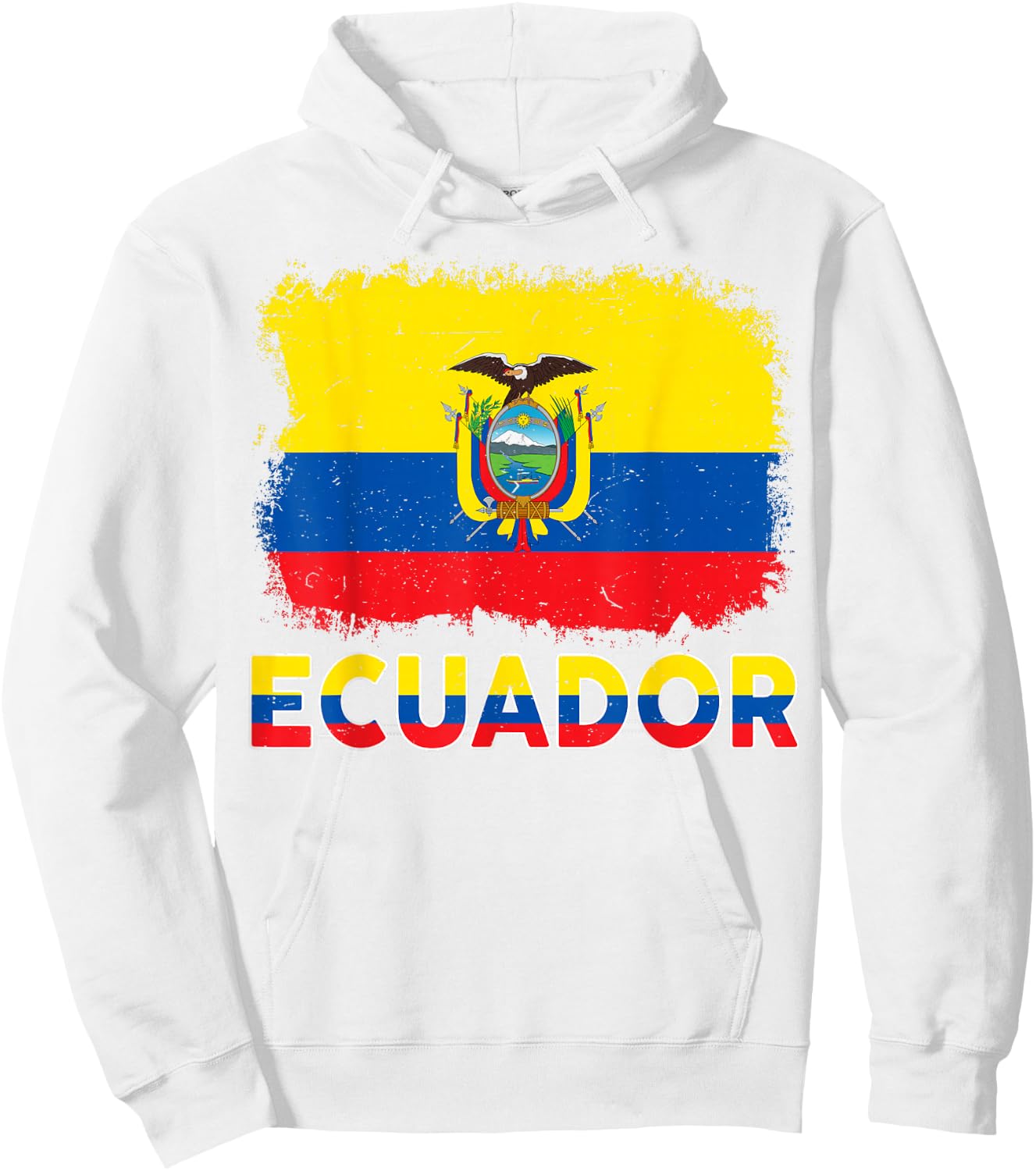 Kids Ecuador Flag Ecuadorian Hispanic Heritage Men Boy Women Hoodie - Hoodie | White