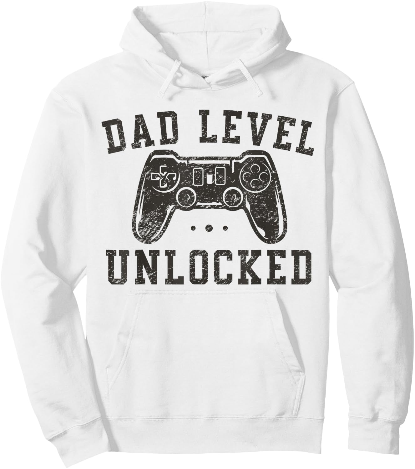Dad Level Unlocked New Dad To Be Gifts Gamer Father's Day Hoodie - Hoodie | White