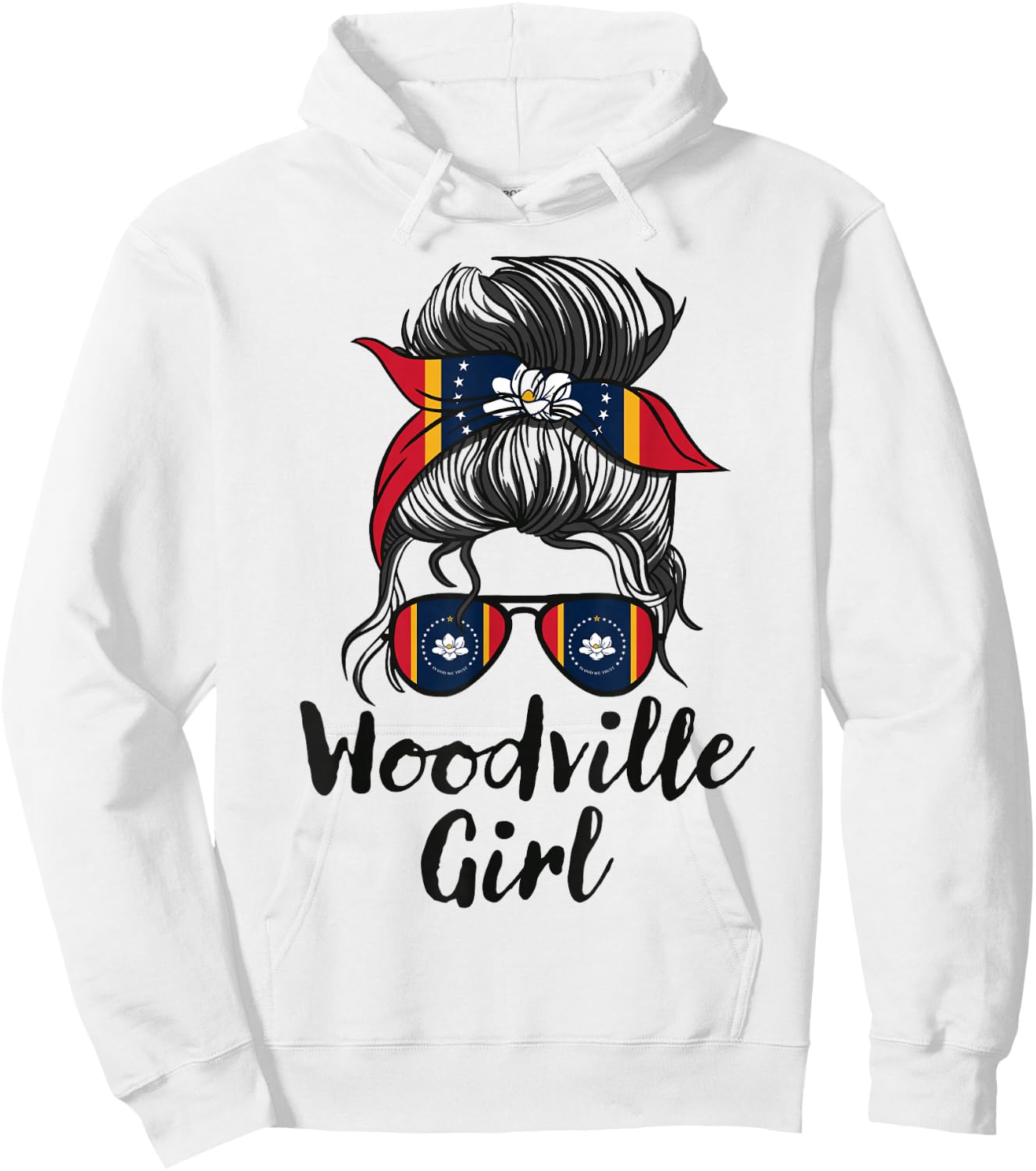Woodville Mississippi Women Girl Hoodie - Hoodie | White