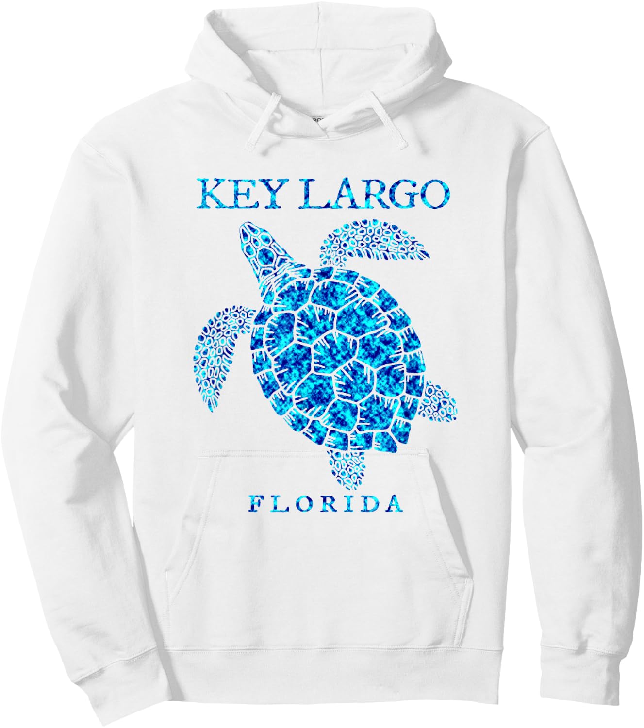 Key Largo Florida Sea Turtle Boys Girls Vacation Souvenir Hoodie - Hoodie | White