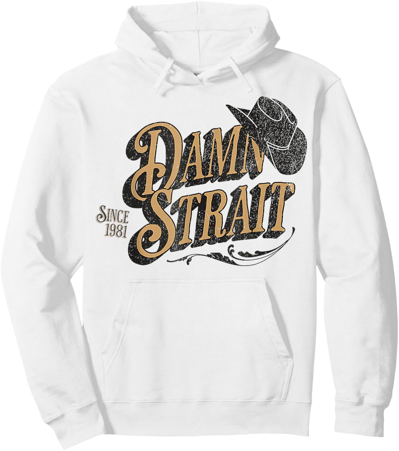 Damn Strait Hoodie - Hoodie | White