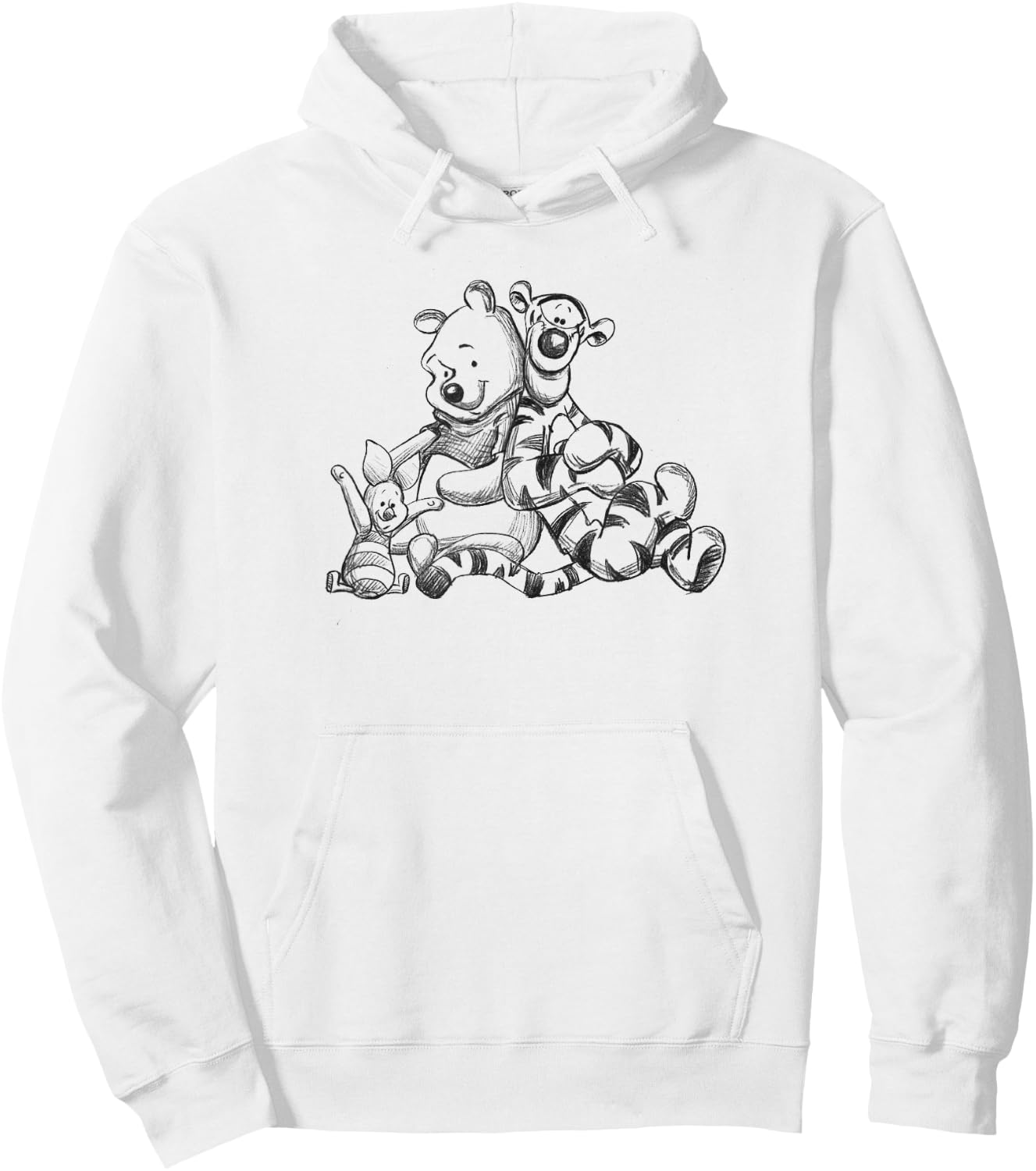 Winnie The Pooh - Tigger Piglet Pooh Group Hoodie - Hoodie | White