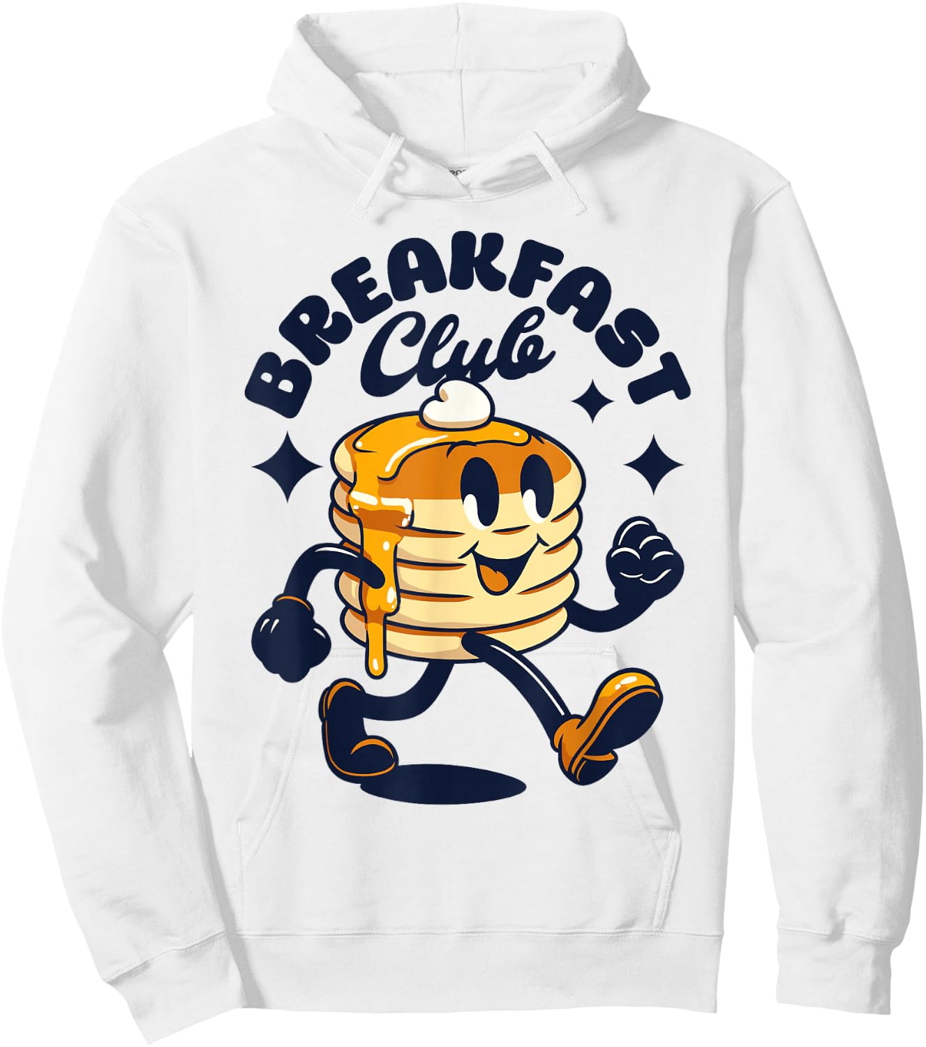 Breakfast club Retro pancakes cute pancake foodie Hoodie - Hoodie | White