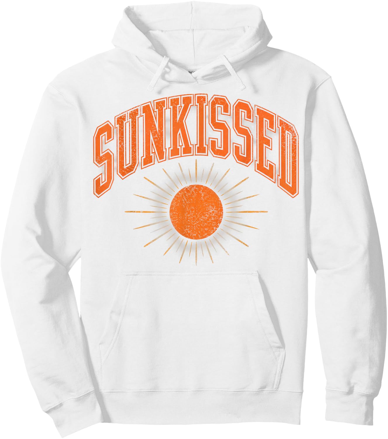 Sunkissed Summer Vibes Beach Lovers Vintage Hoodie - Hoodie | White