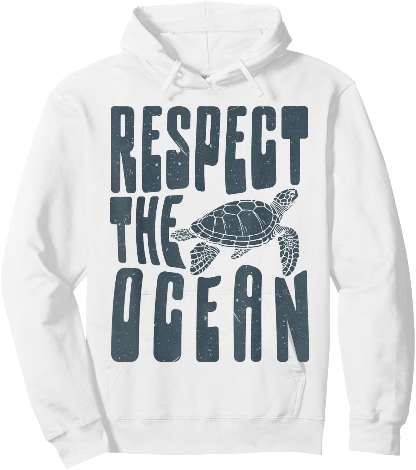 Funny Respect The Ocean Love Turtles Save Our Oceans Hoodie - Hoodie | White