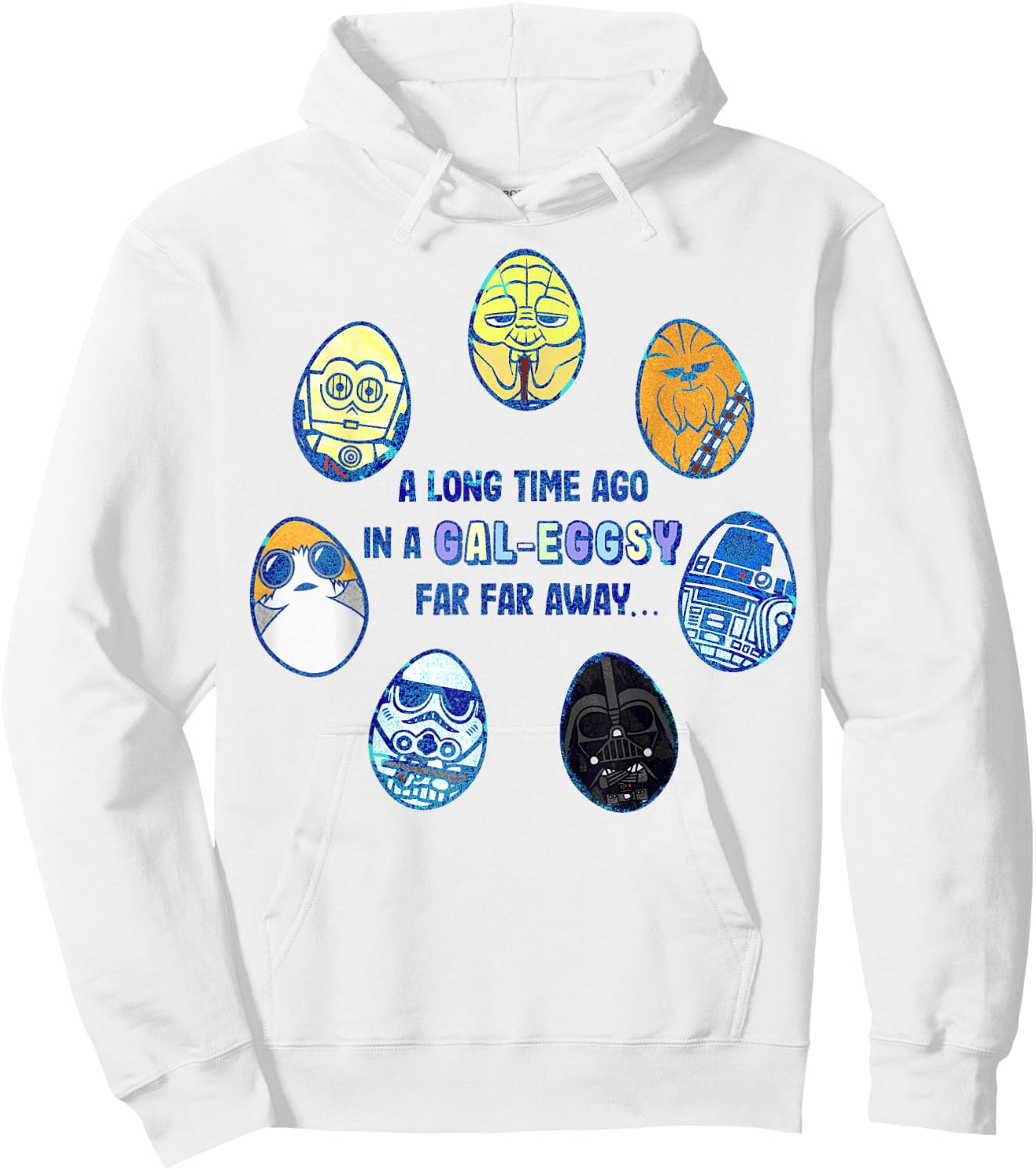 Star Wars Easter In A Gal-Eggsy Far Away Hoodie - Hoodie | White