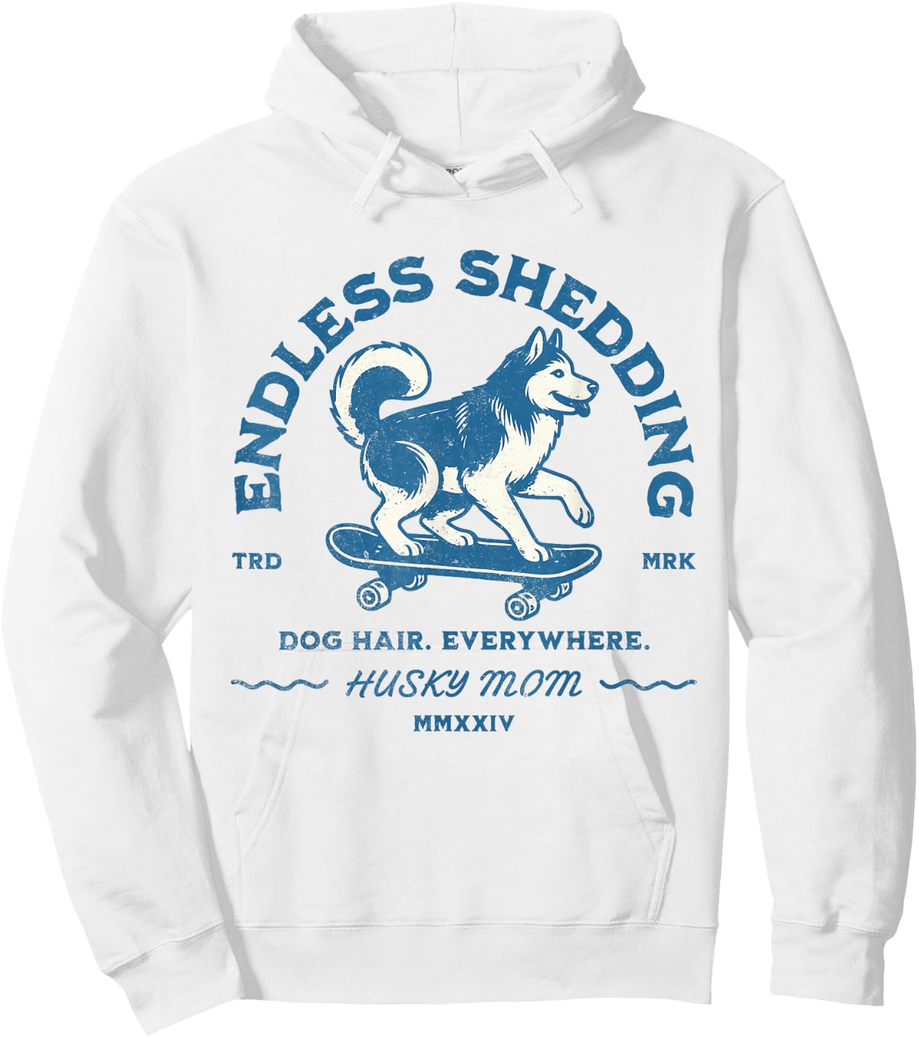Siberian Husky Funny Ice Skating Dog Husky Mom Hoodie - Hoodie | White