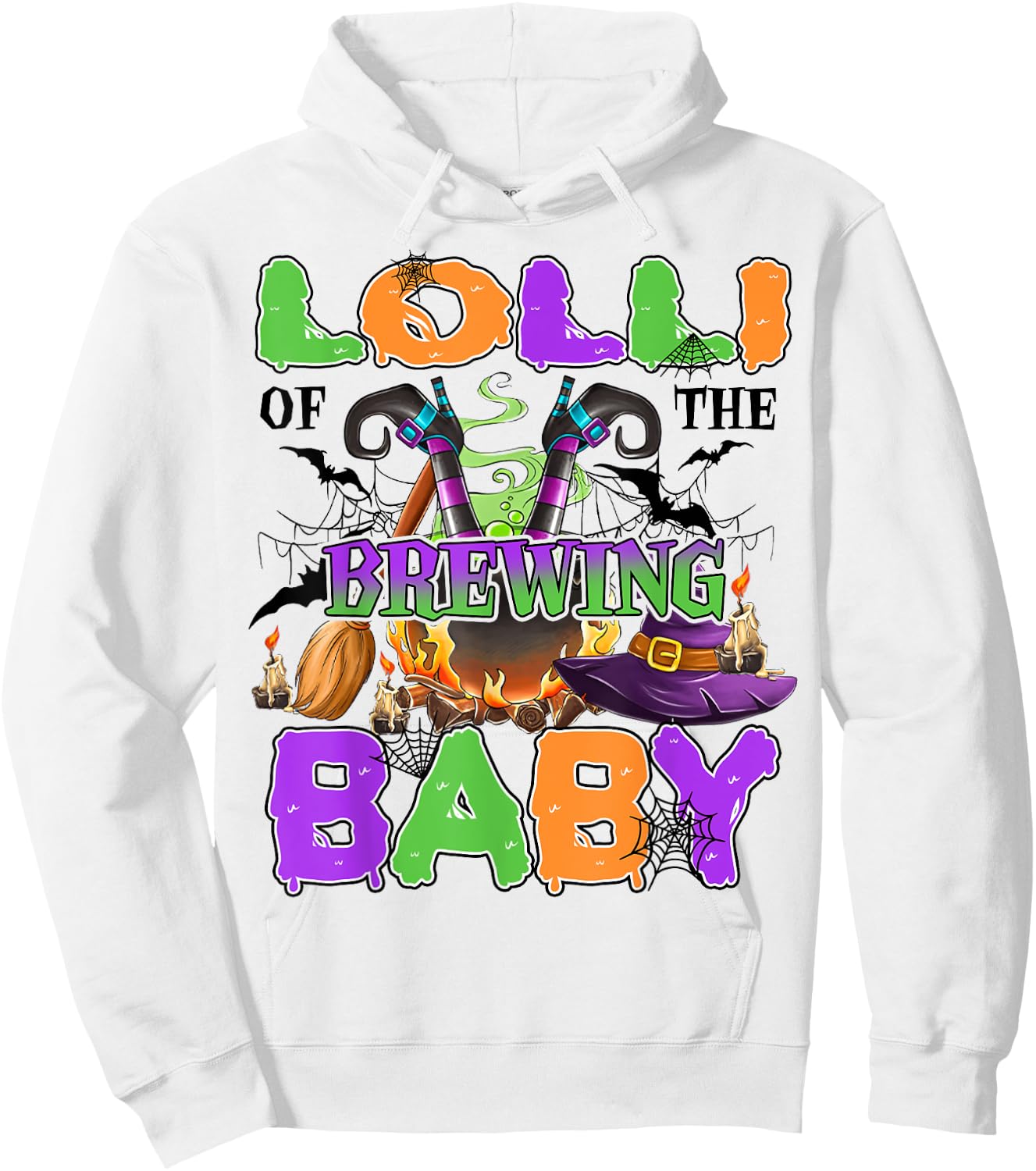 Lolli Of Brewing Baby Halloween Baby Shower Spooky Hoodie - Hoodie | White