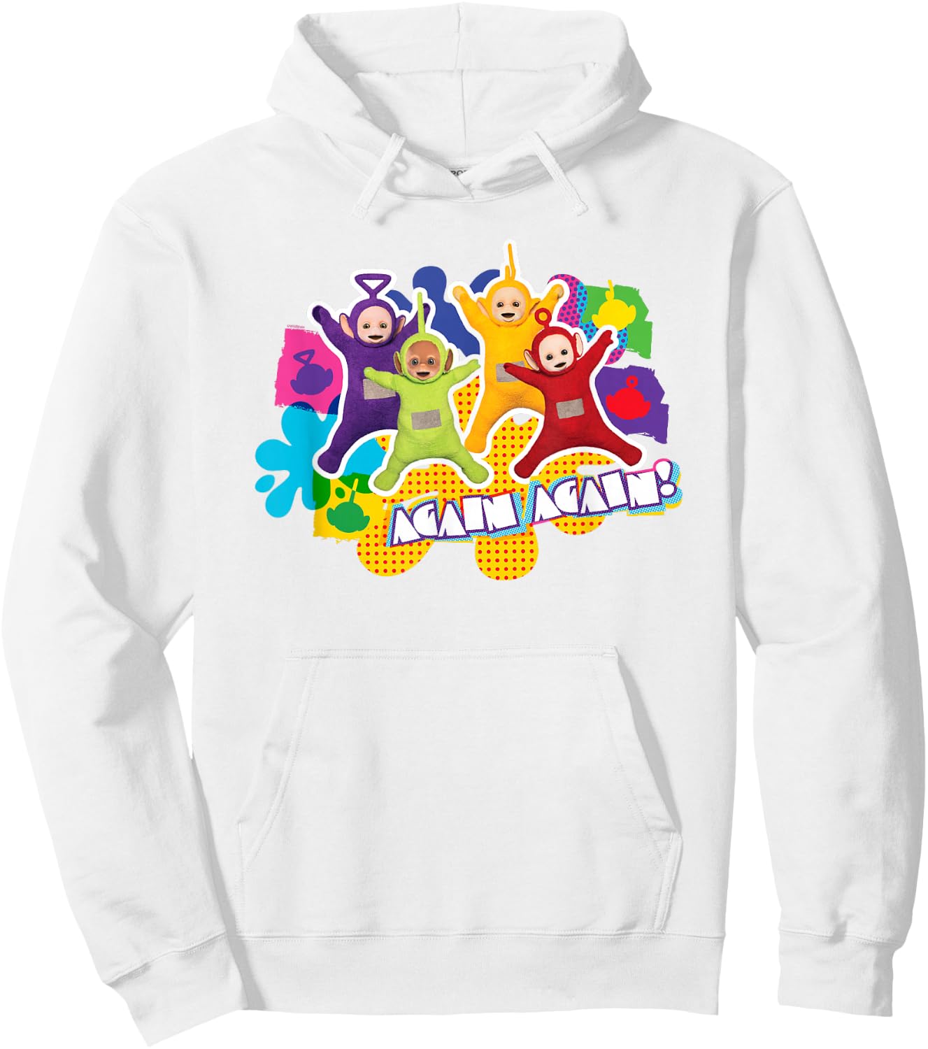 Teletubbies Again Group Jump Hoodie - Hoodie | White