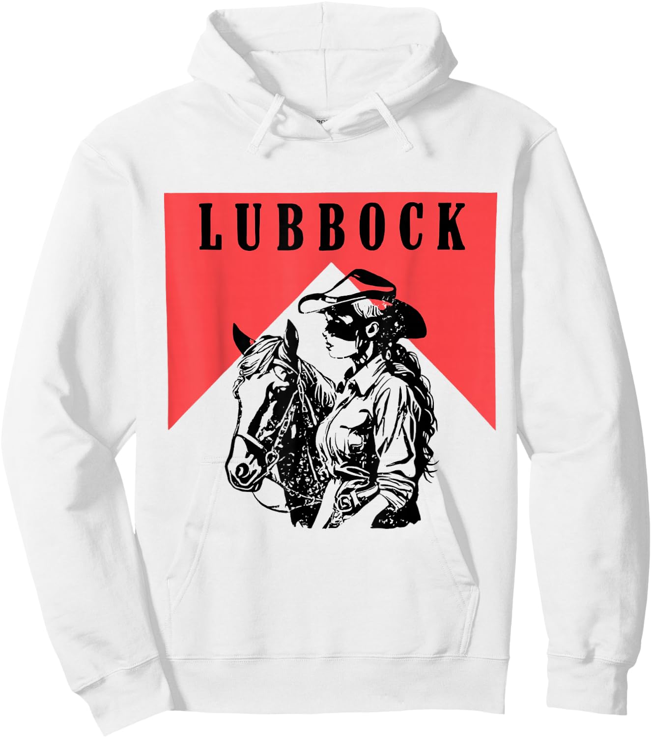 Lubbock Vintage West Texas Hoodie - Hoodie | White