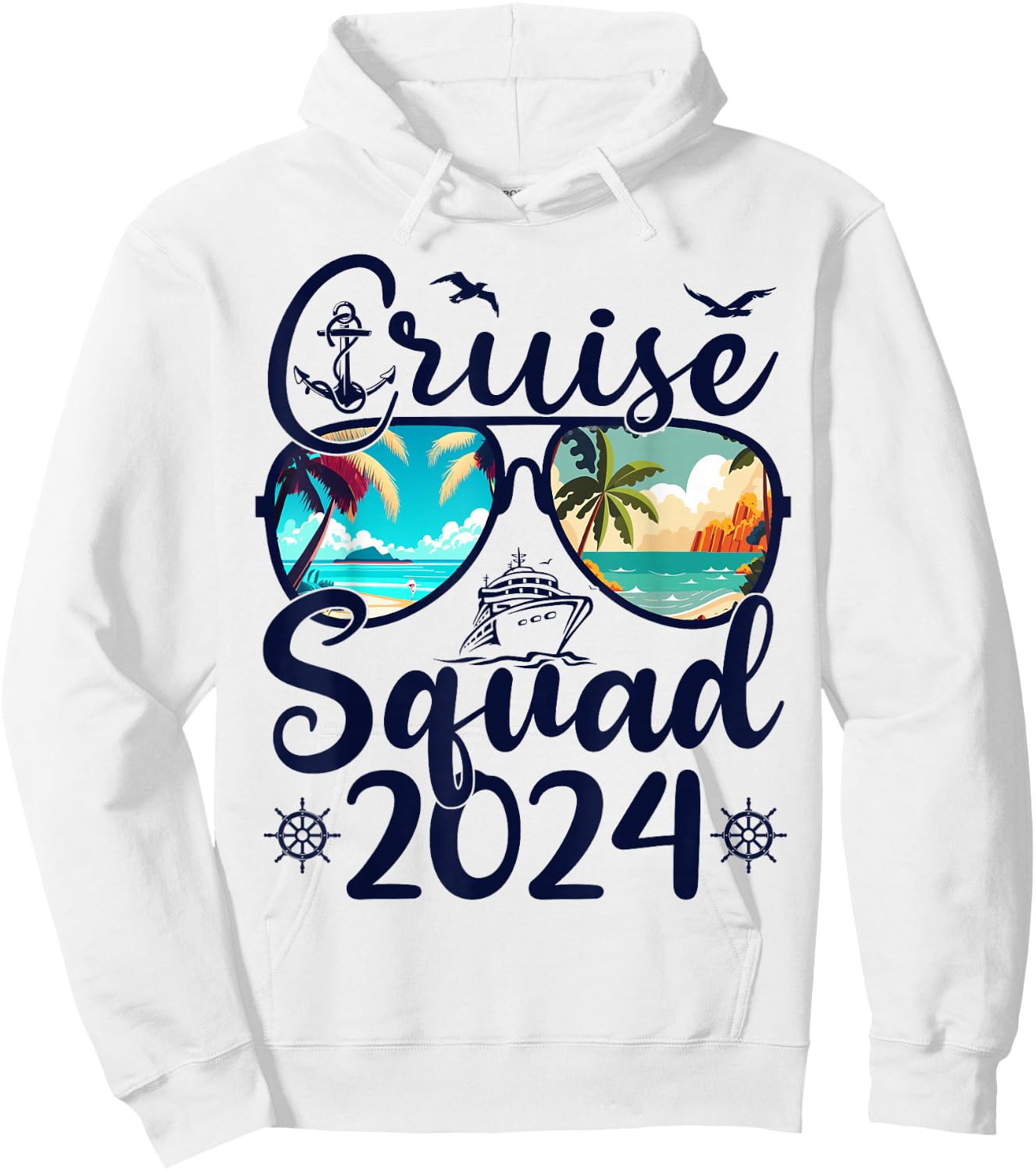 Cruise Squad 2024 Summer Vacation ship Matching Cruise Squad Hoodie - Hoodie | White