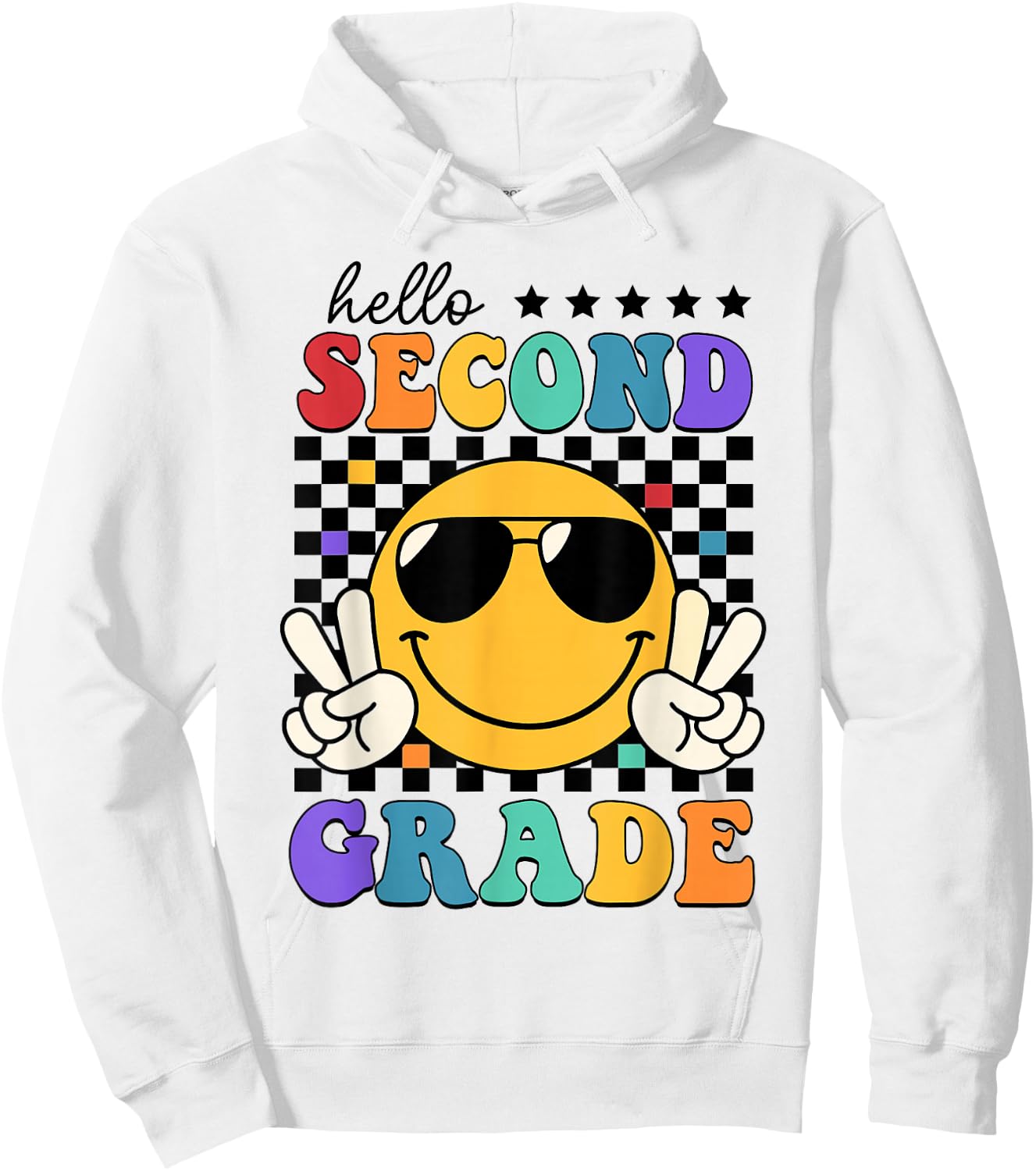 2nd Grade Teacher Shirts, First Day Second Grade Shirt Girls Hoodie - Hoodie | White