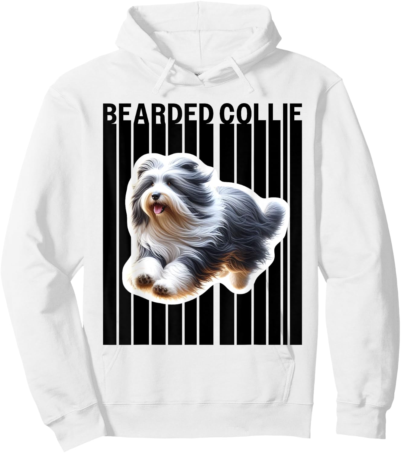 Bearded Collie dog lovers Hoodie - Hoodie | White
