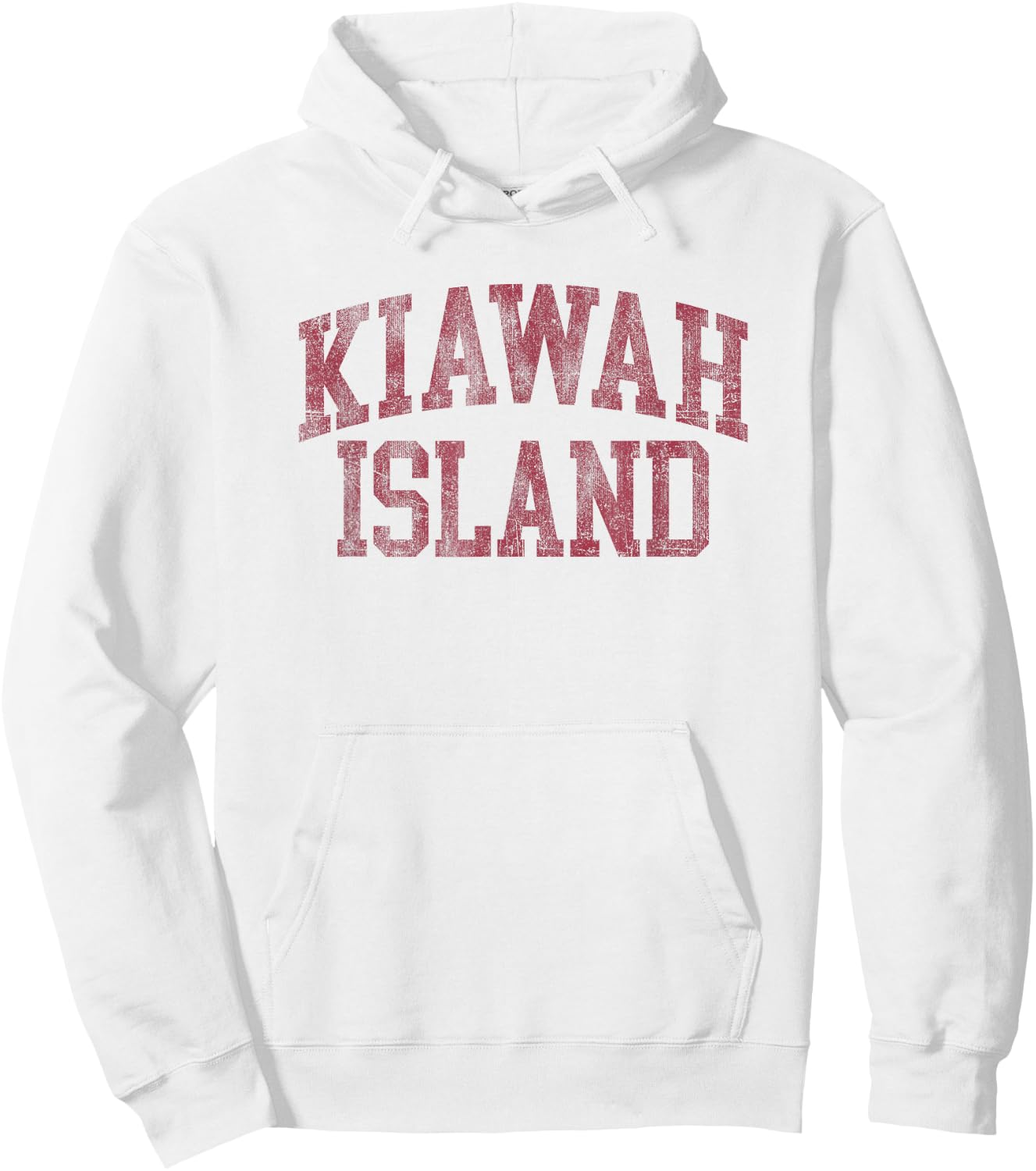 Kiawah Island South Carolina Souvenir Retro Preppy Throwback Hoodie - Hoodie | White