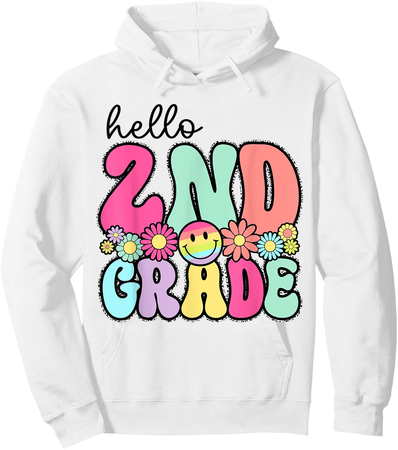 Hello 2nd Grade First Day Back To School Teachers Girls Kids Hoodie - Hoodie | White