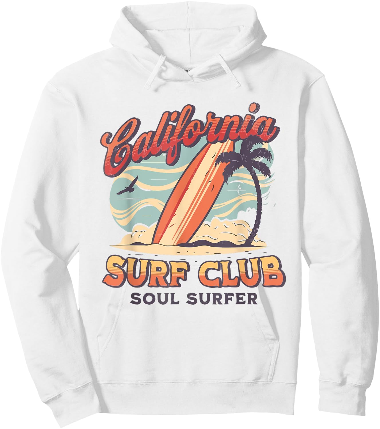 California Surf Club USA California Beach Men Women Kids Hoodie - Hoodie | White